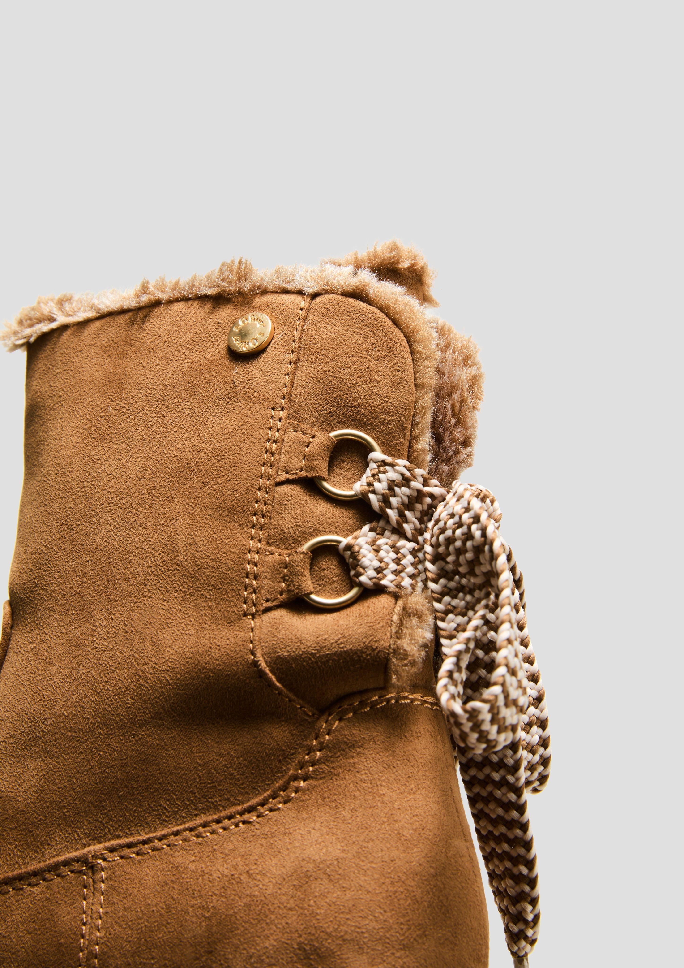 s.Oliver Winterstiefel mit Kunstfellfutter