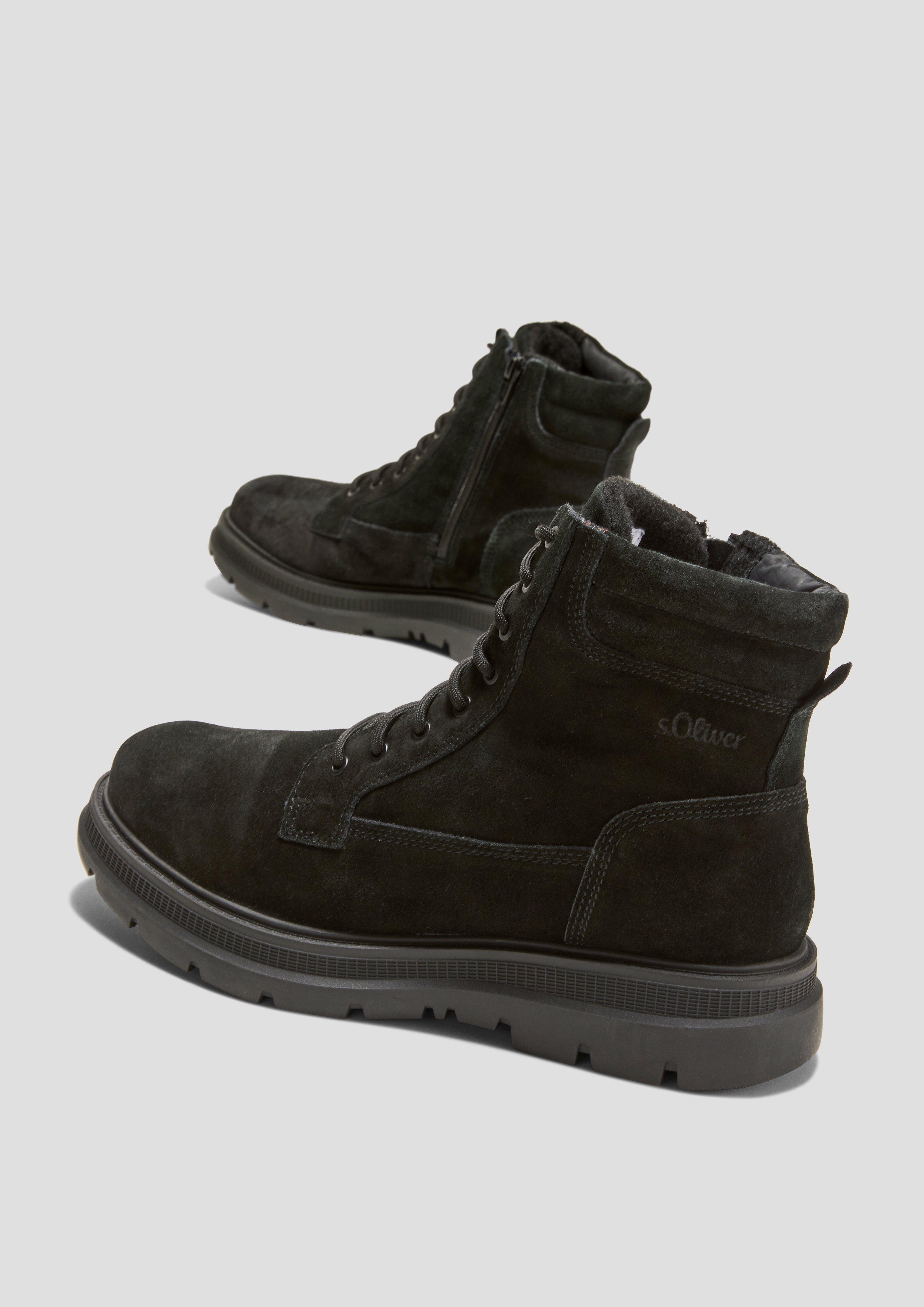 s.Oliver Gefütterte Boots aus Leder