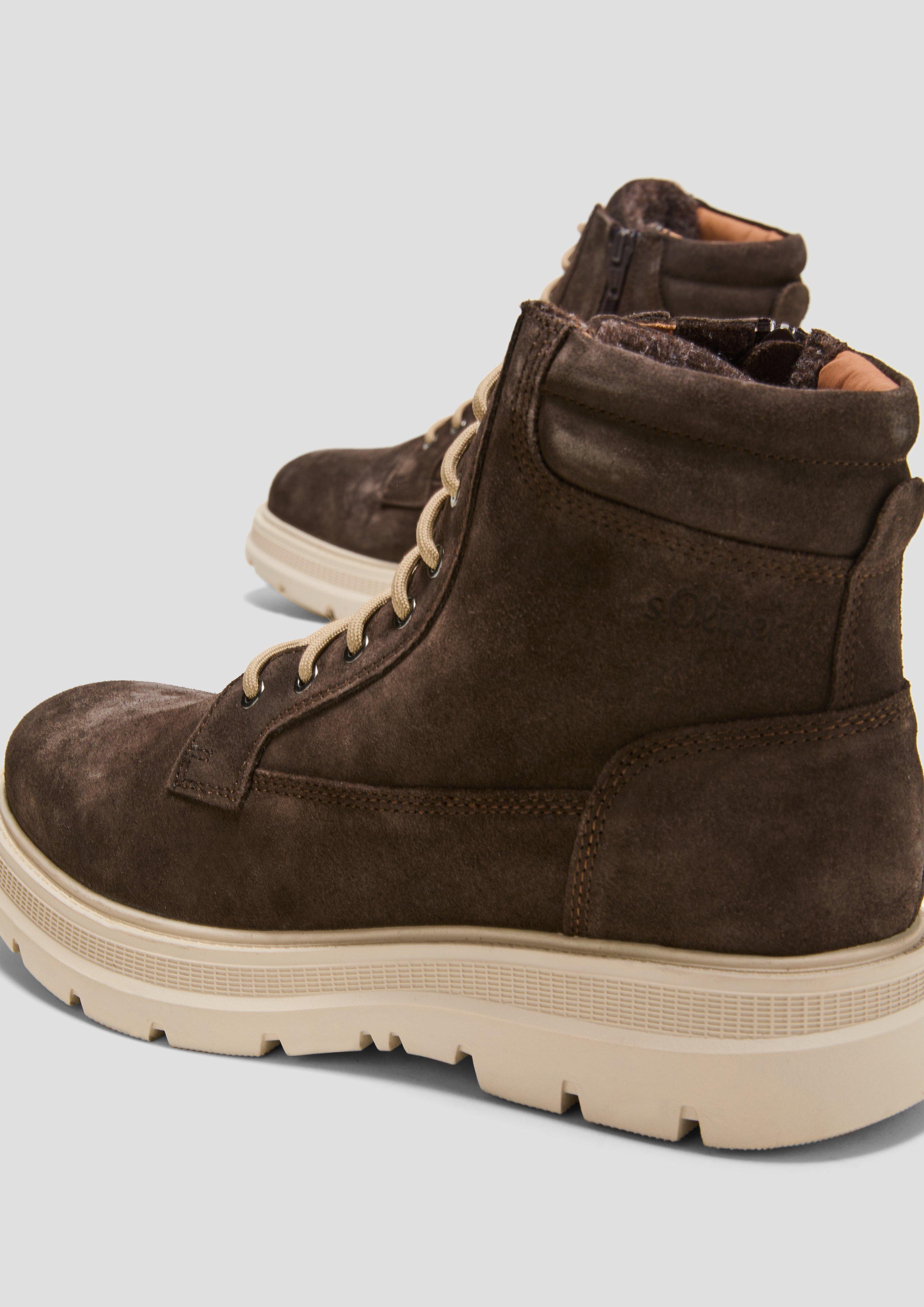 s.Oliver Gefütterte Boots aus Leder