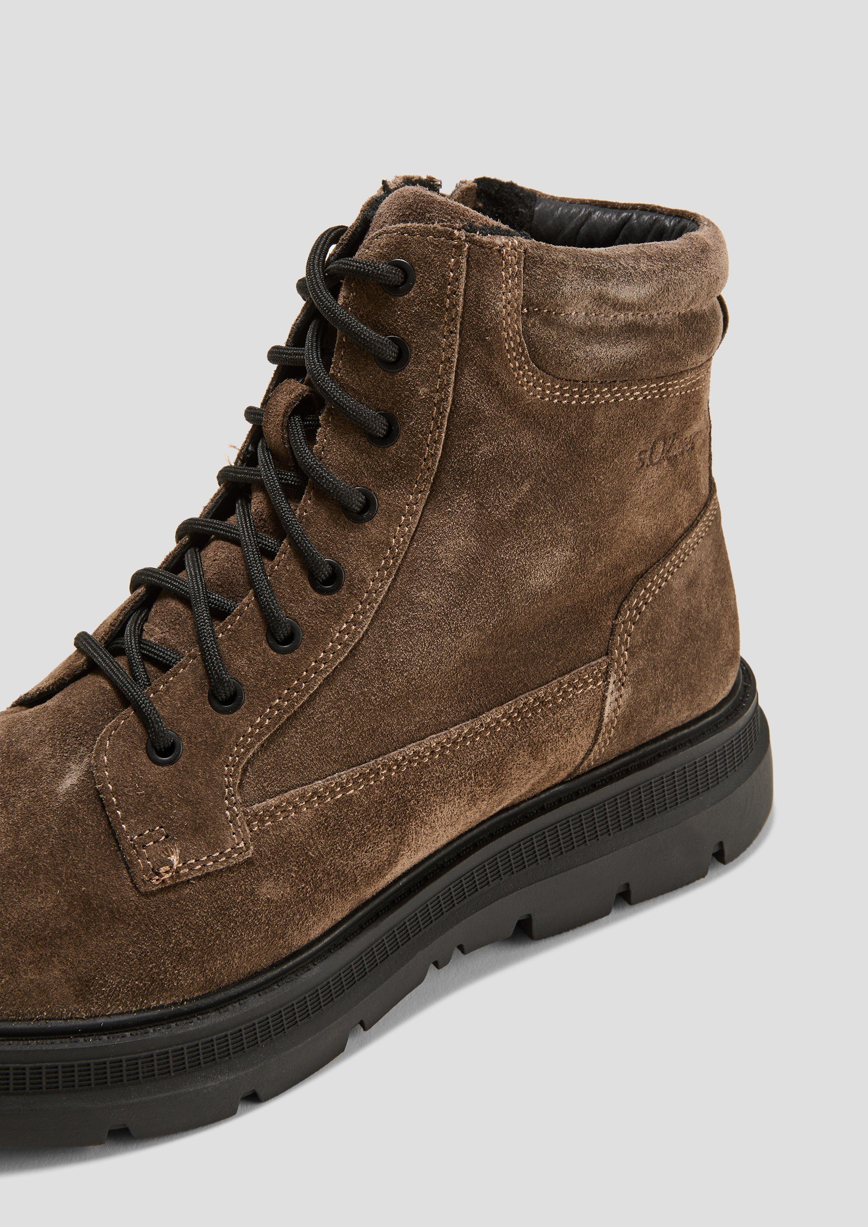 s.Oliver Gefütterte Boots aus Leder