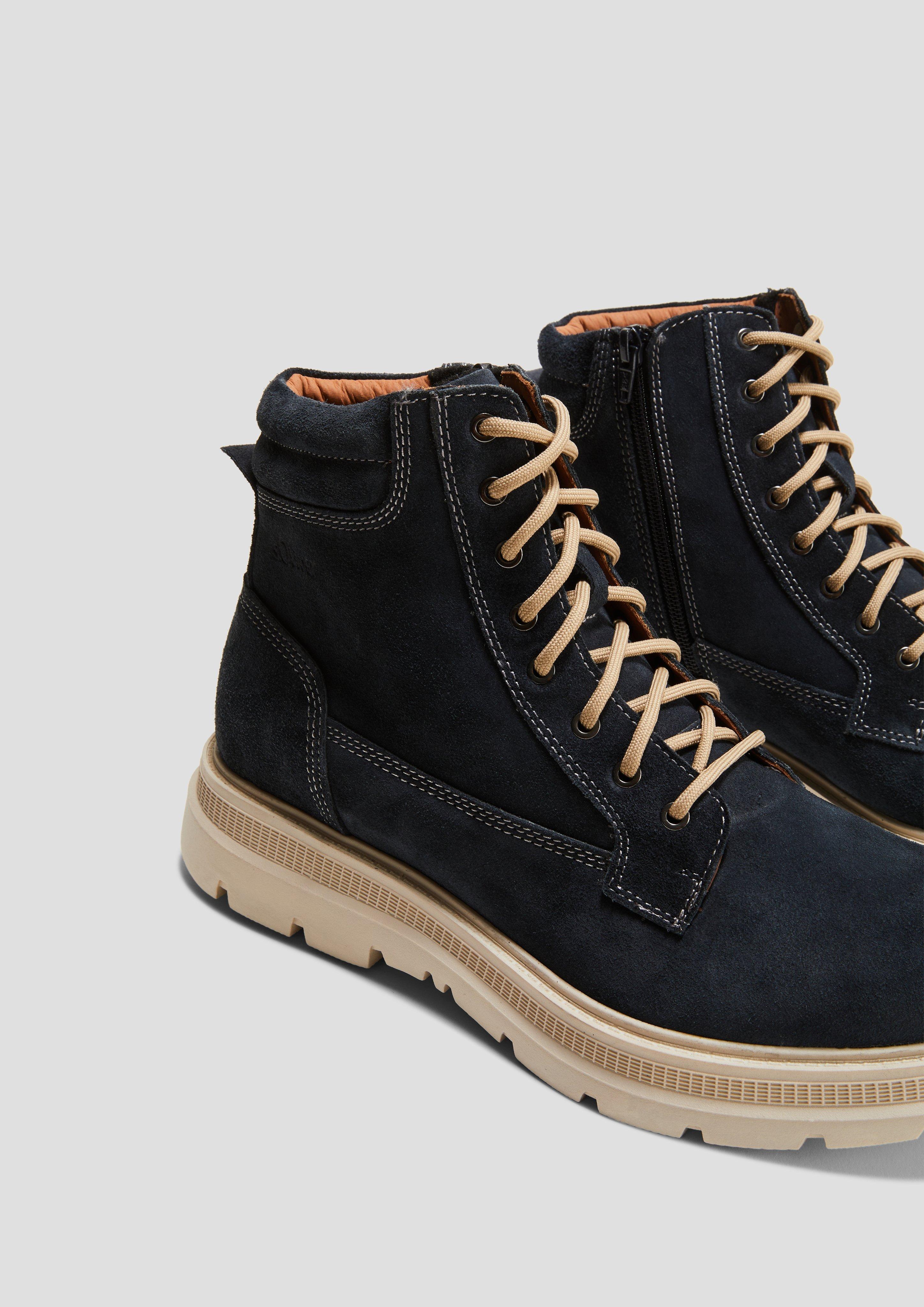 s.Oliver Gefütterte Boots aus Leder