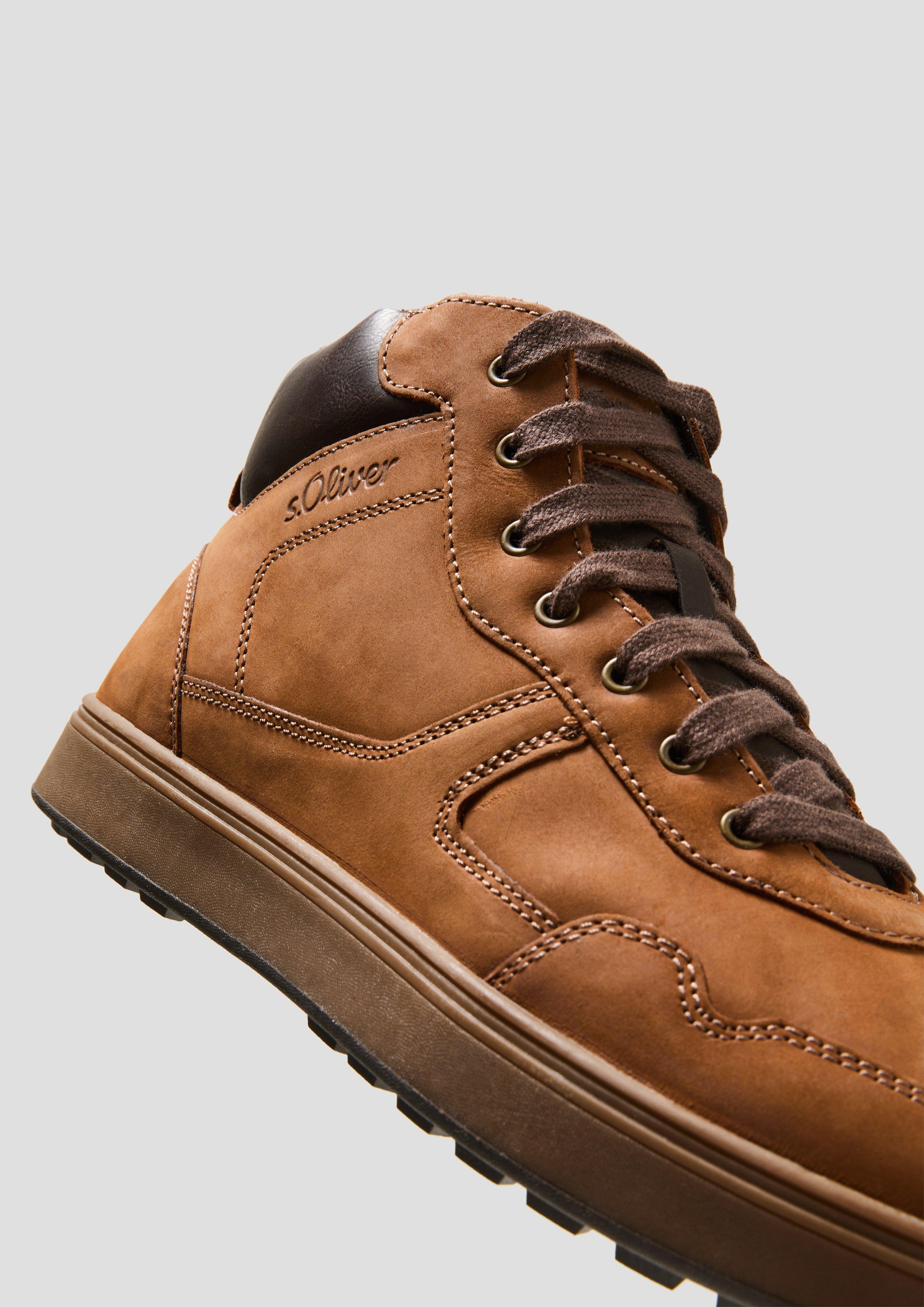 s.Oliver Warm gefütterte Leder-Schnürer