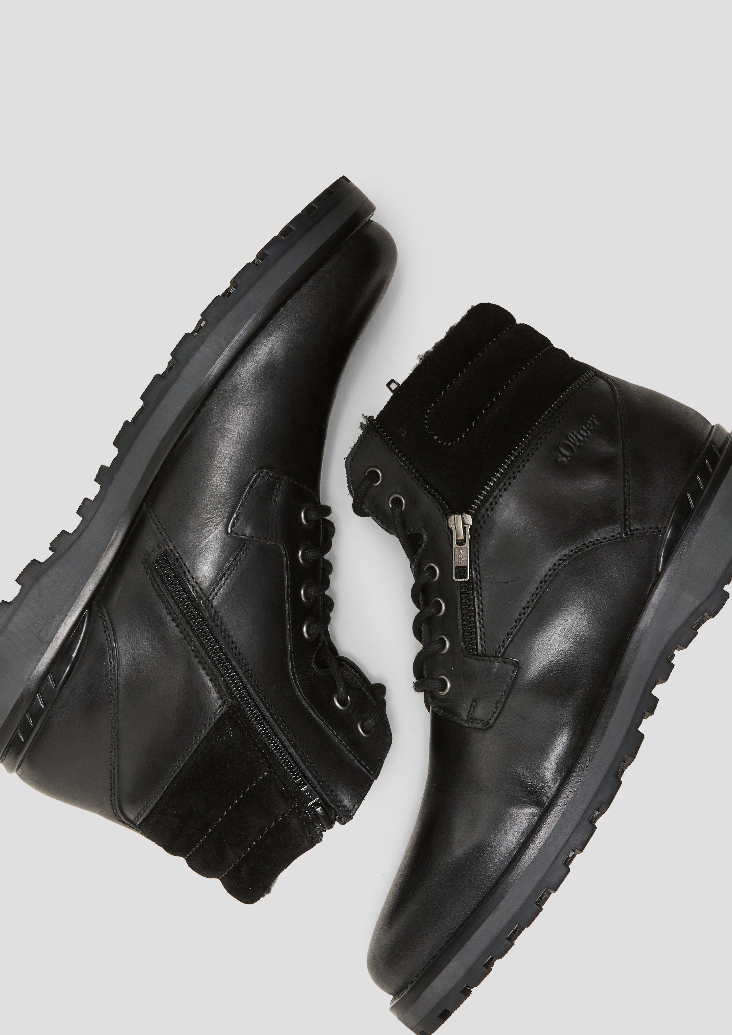 s.Oliver Schnürstiefel aus Echtleder