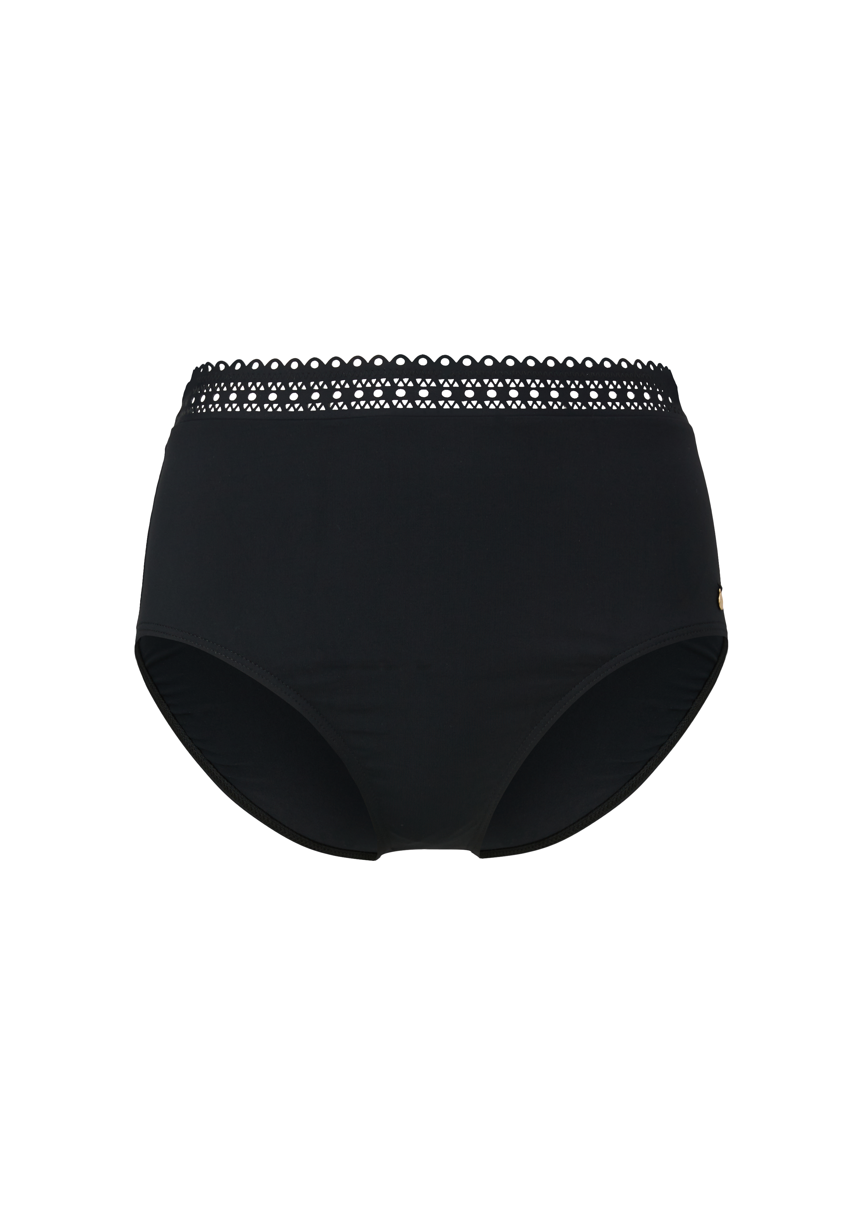 Bikinibroekje met hoge taille en broderie