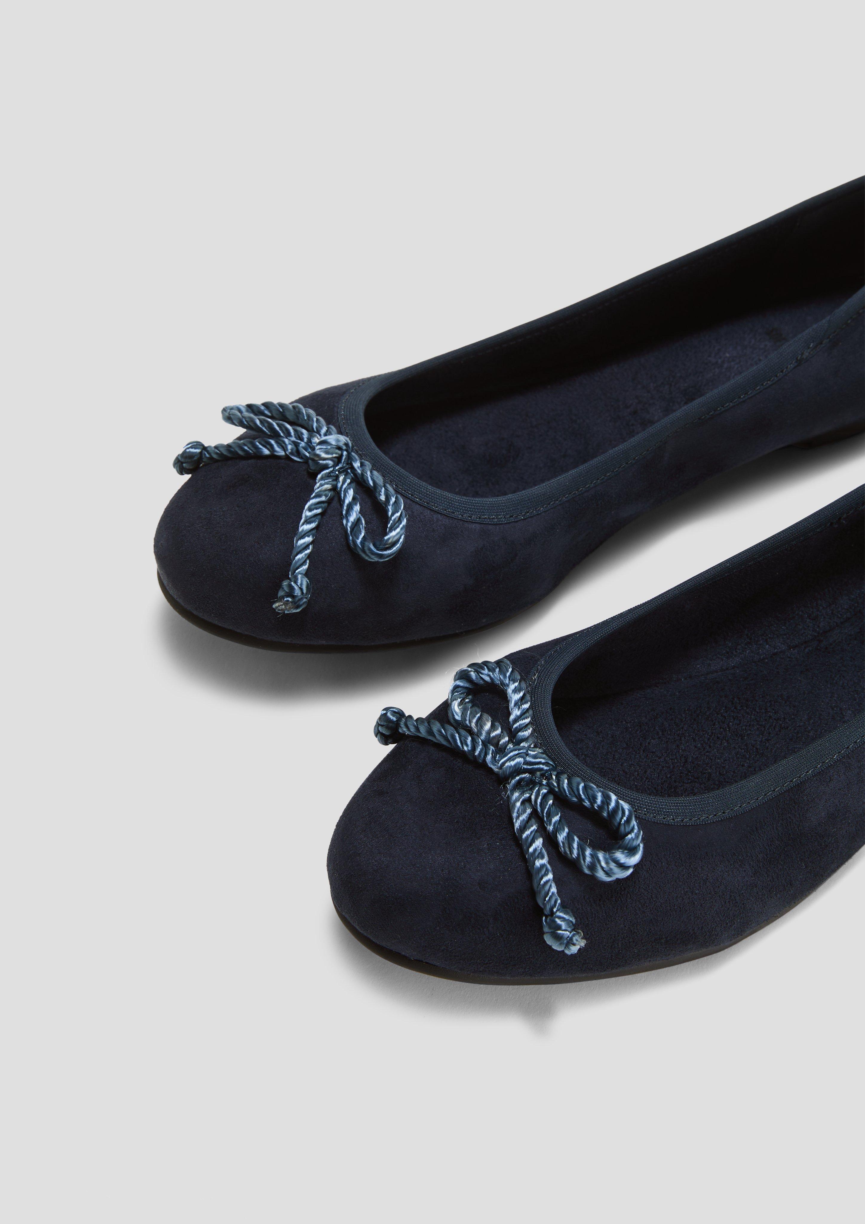 s.Oliver Ballerinas in Leder-Optik mit Schleife