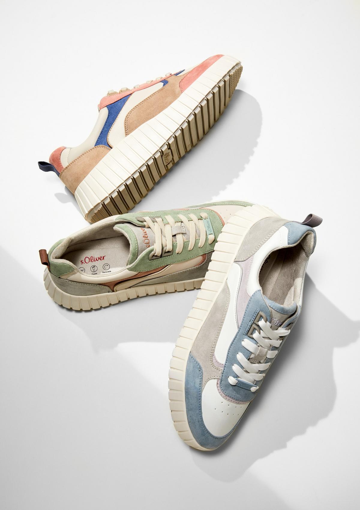 s.Oliver Sneakers met colour blocks
