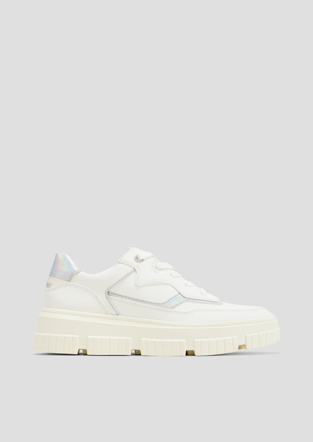 s.Oliver Chunky sneakers met holografisch detail