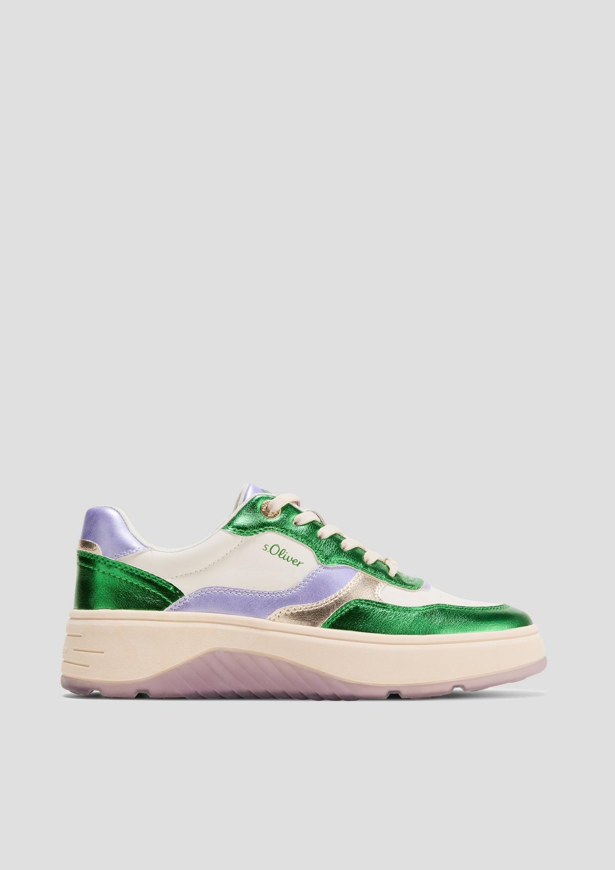 s.Oliver Sneakers met modieuze colour blocks
