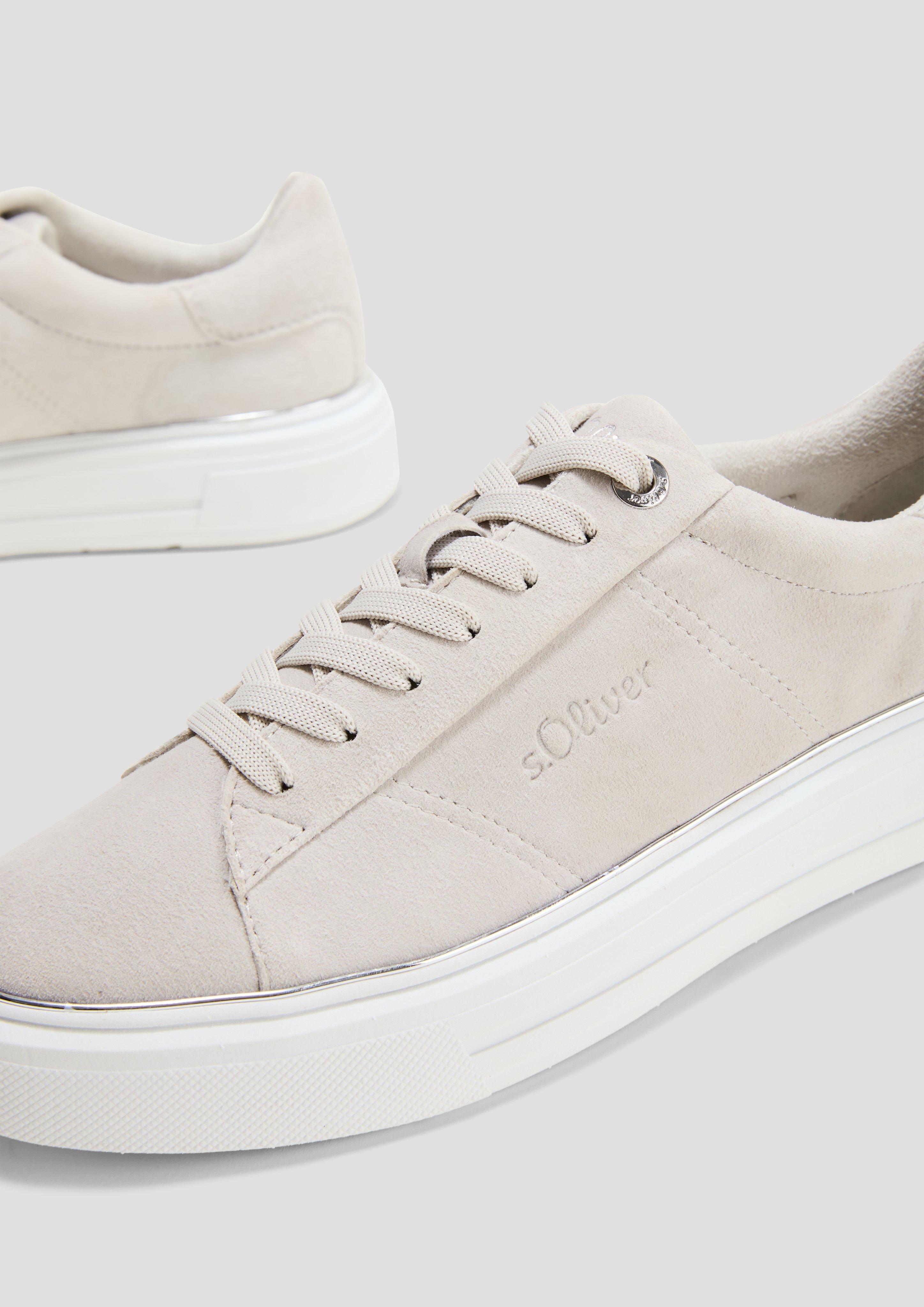 s.Oliver Cleane Sneaker mit Wildleder