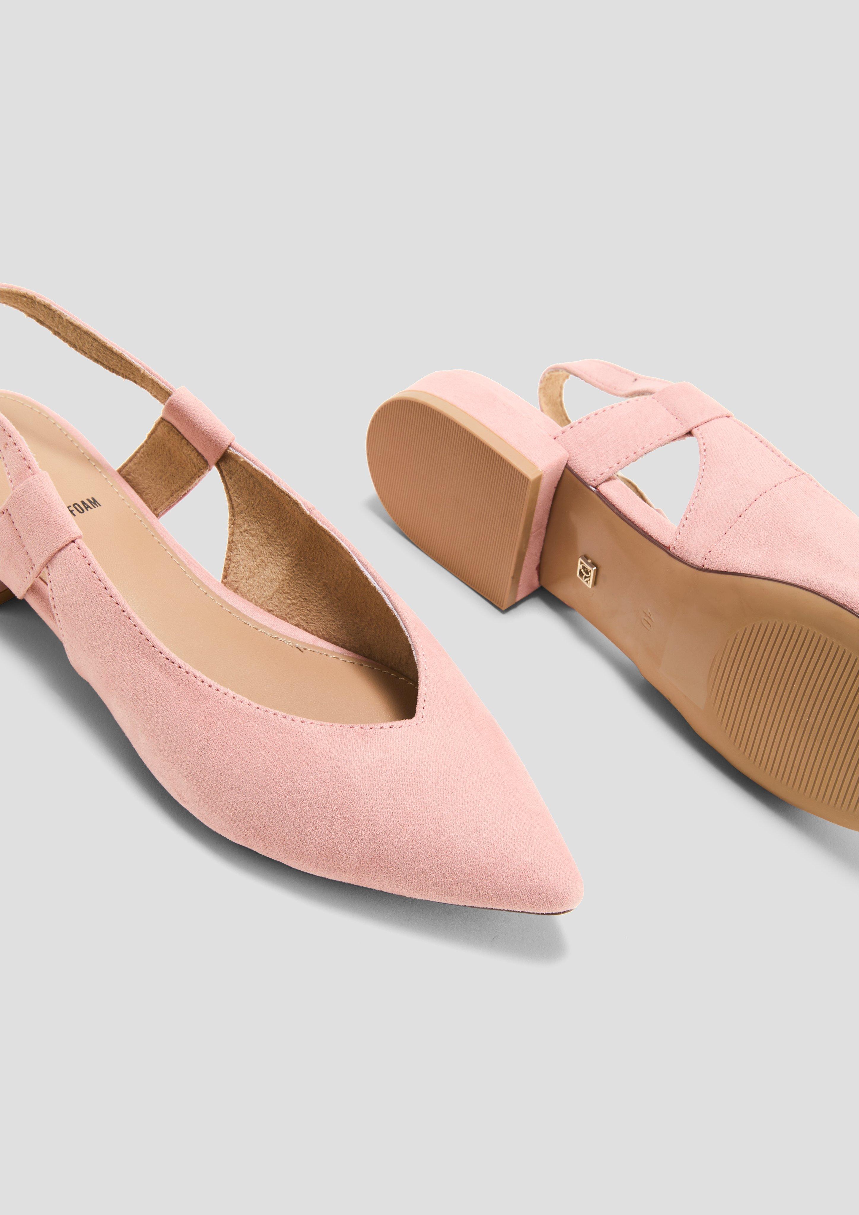 s.Oliver Spitz zulaufende Sling-Pantoletten