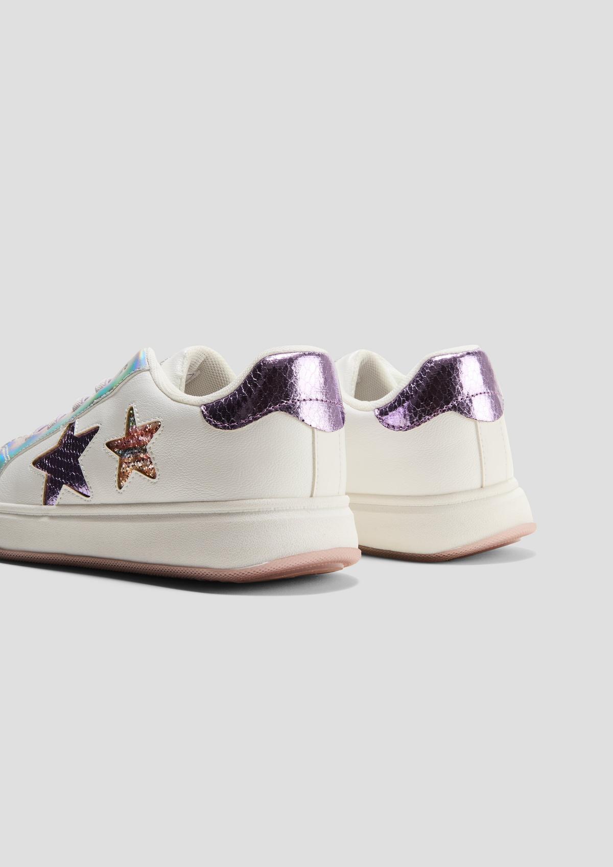 s.Oliver Sneakers met glinsterende sterrendetails