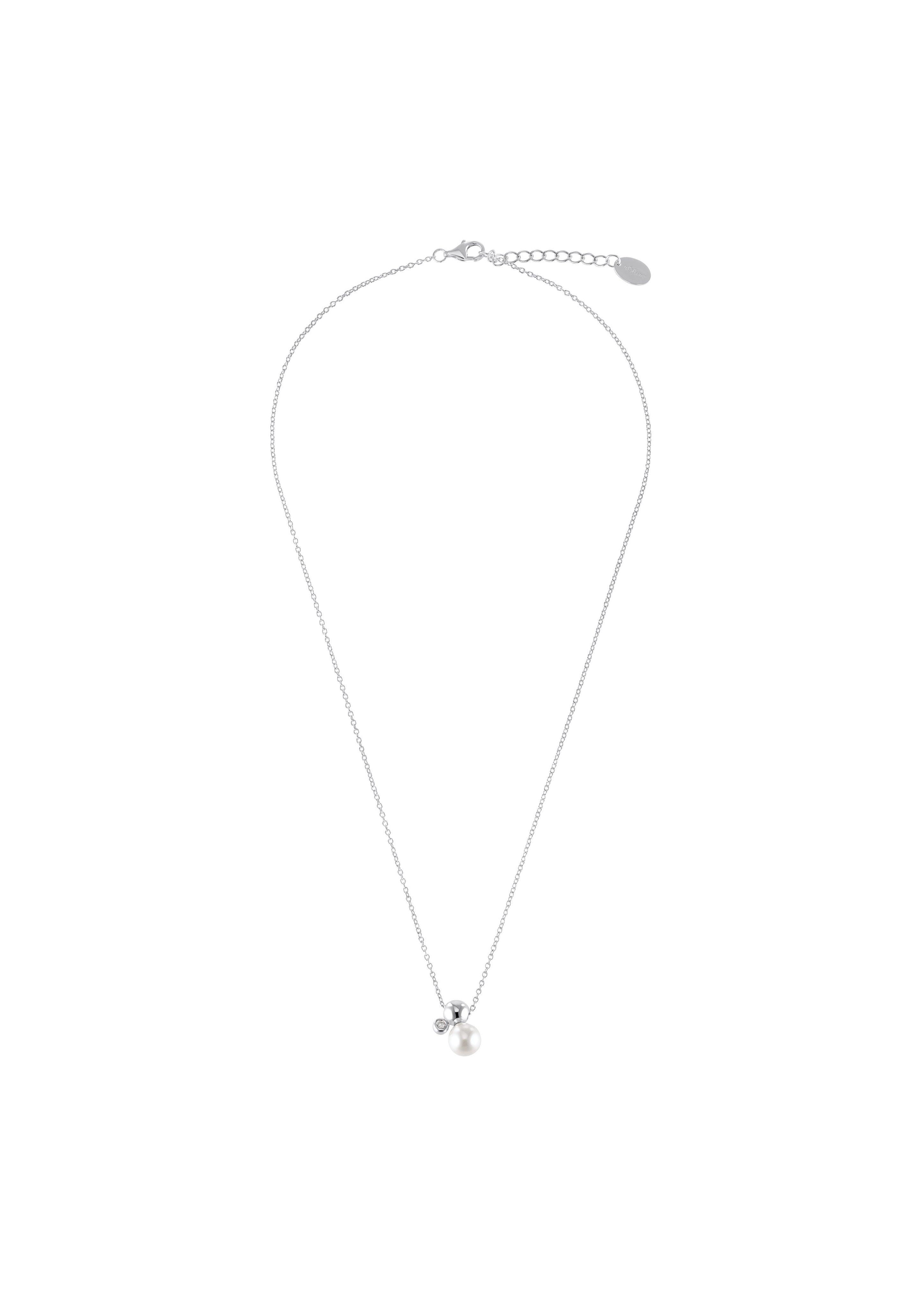 s.Oliver Halsschmuck mit drei Perlen