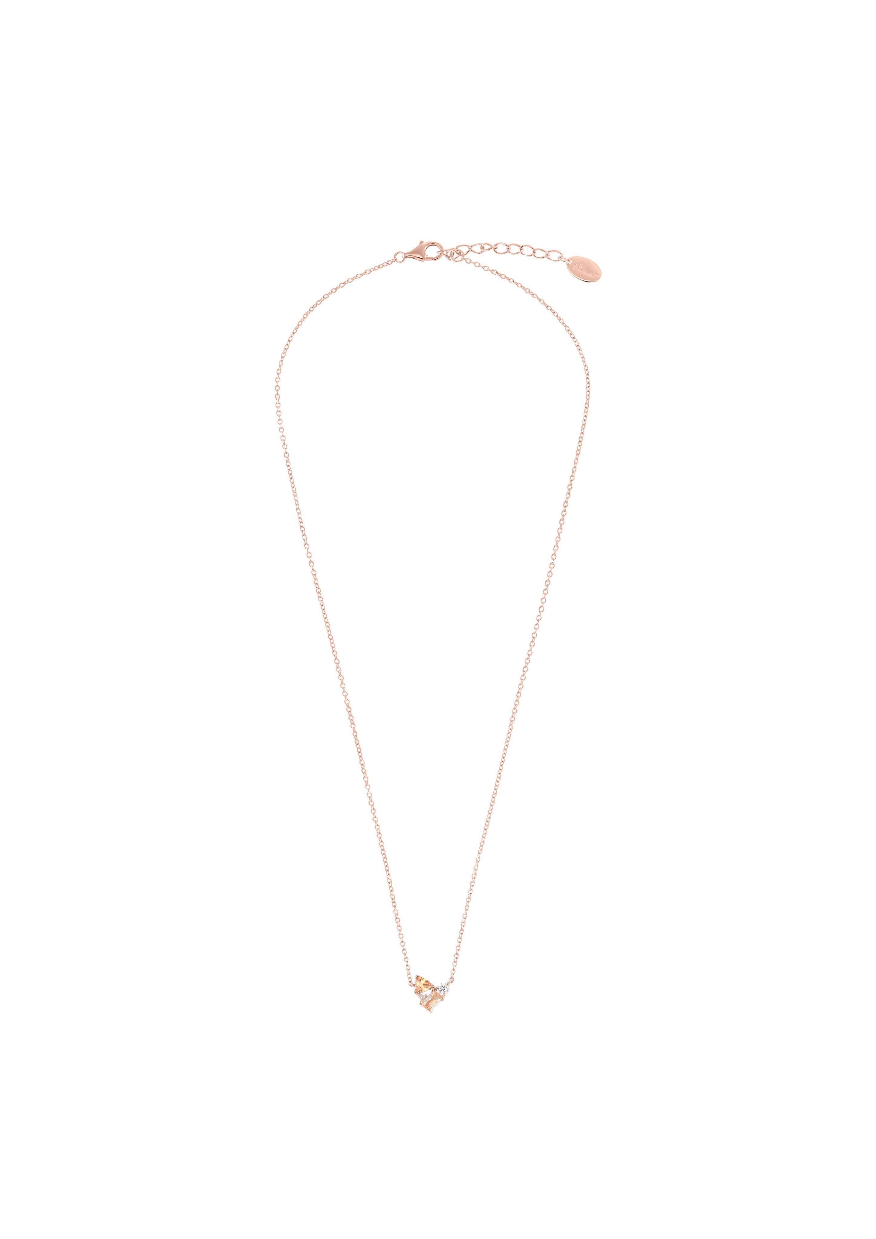 s.Oliver Halskette in rosévergoldetem Silber