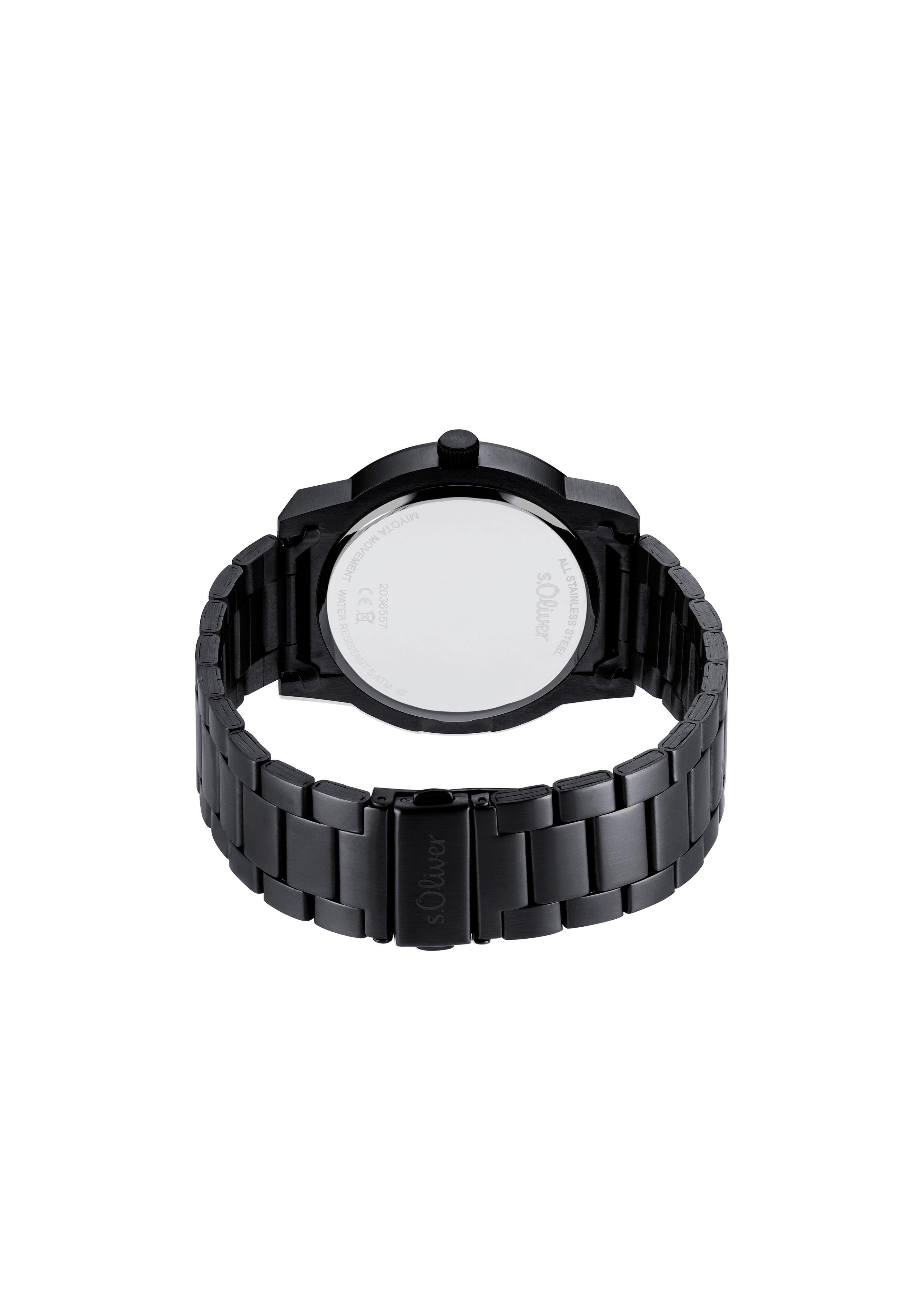 s.Oliver Armbanduhr mit Metallband