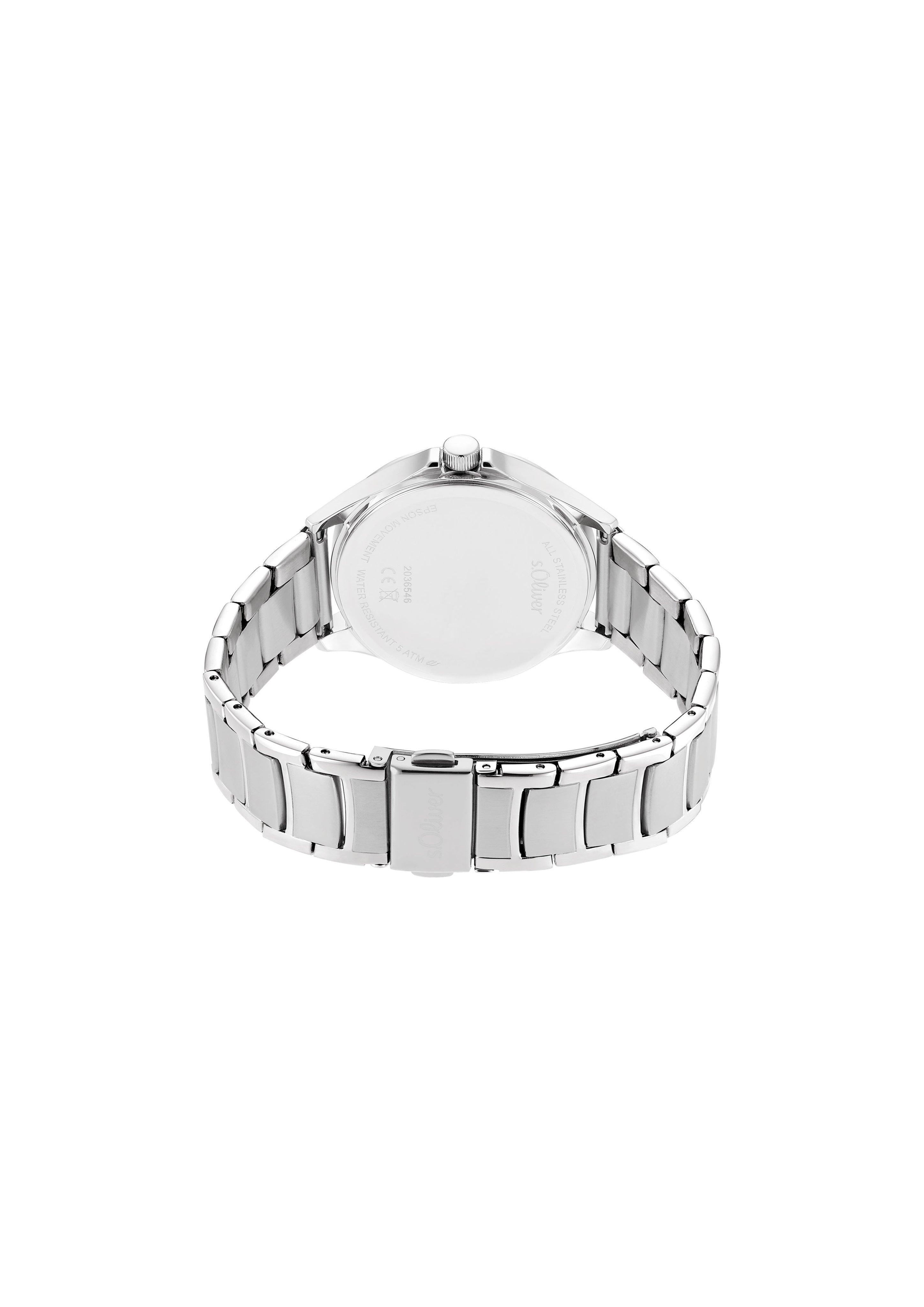 s.Oliver Armbanduhr mit Metallband