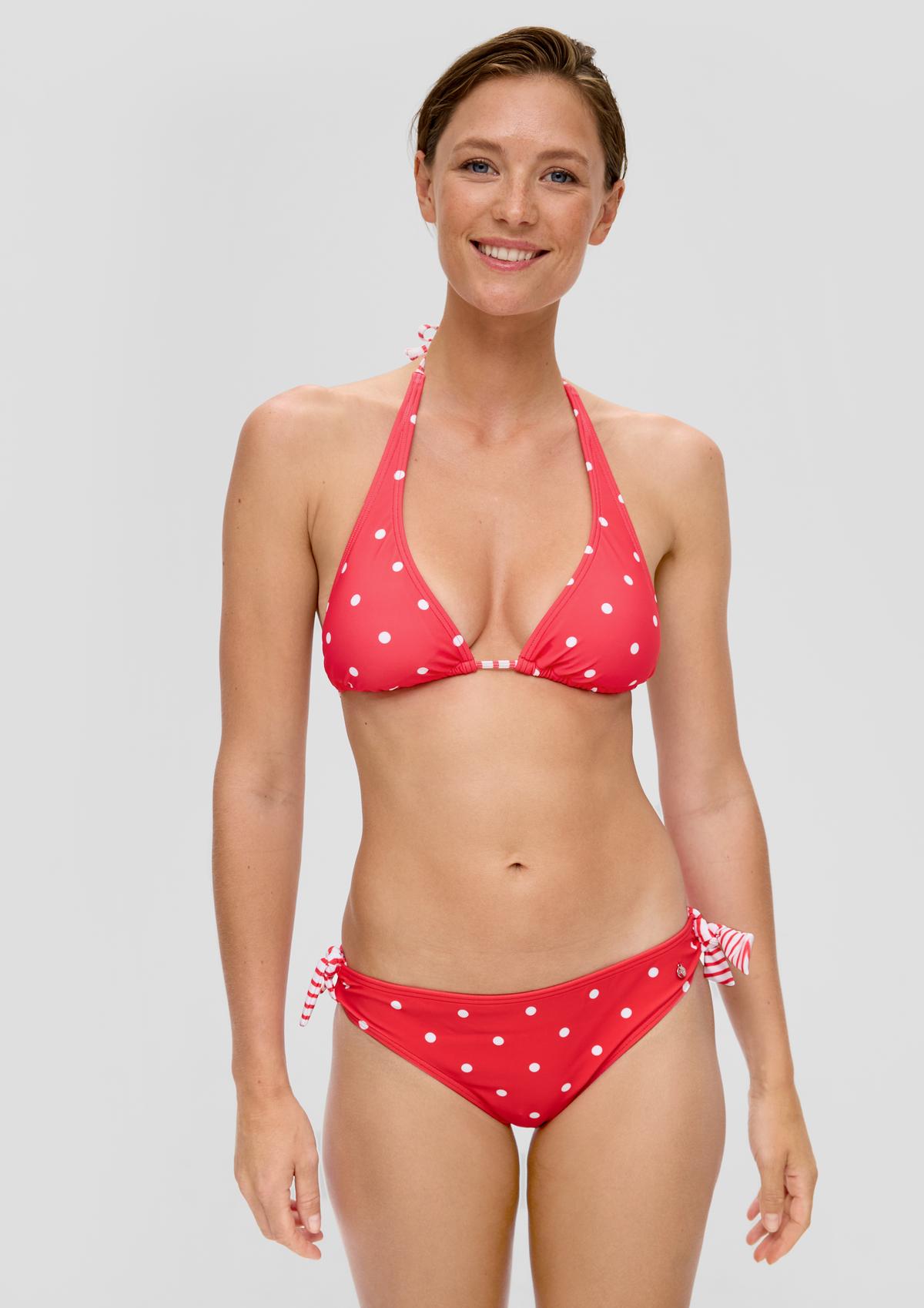 Triangel-Bikinitop mit Polka Dots
