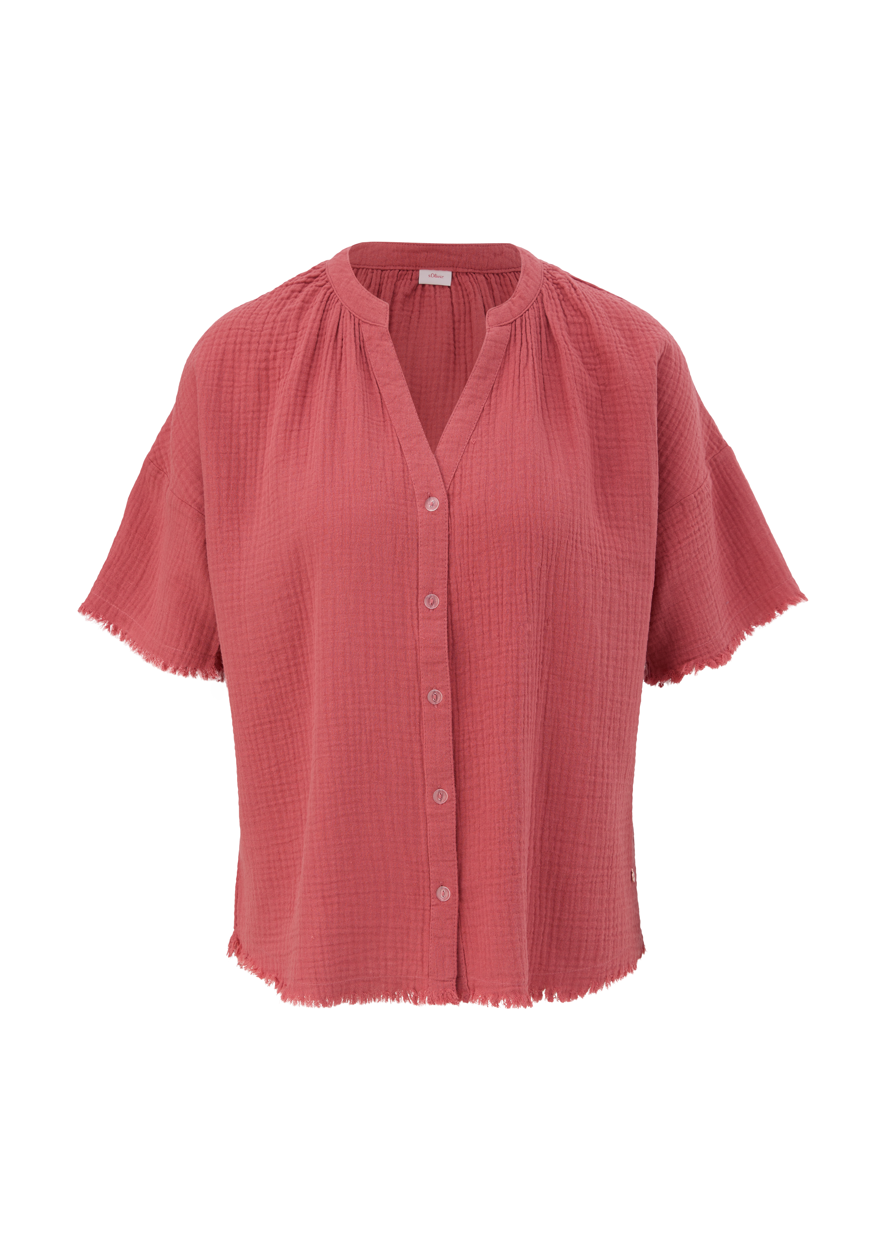 Pyjamashirt van mousseline