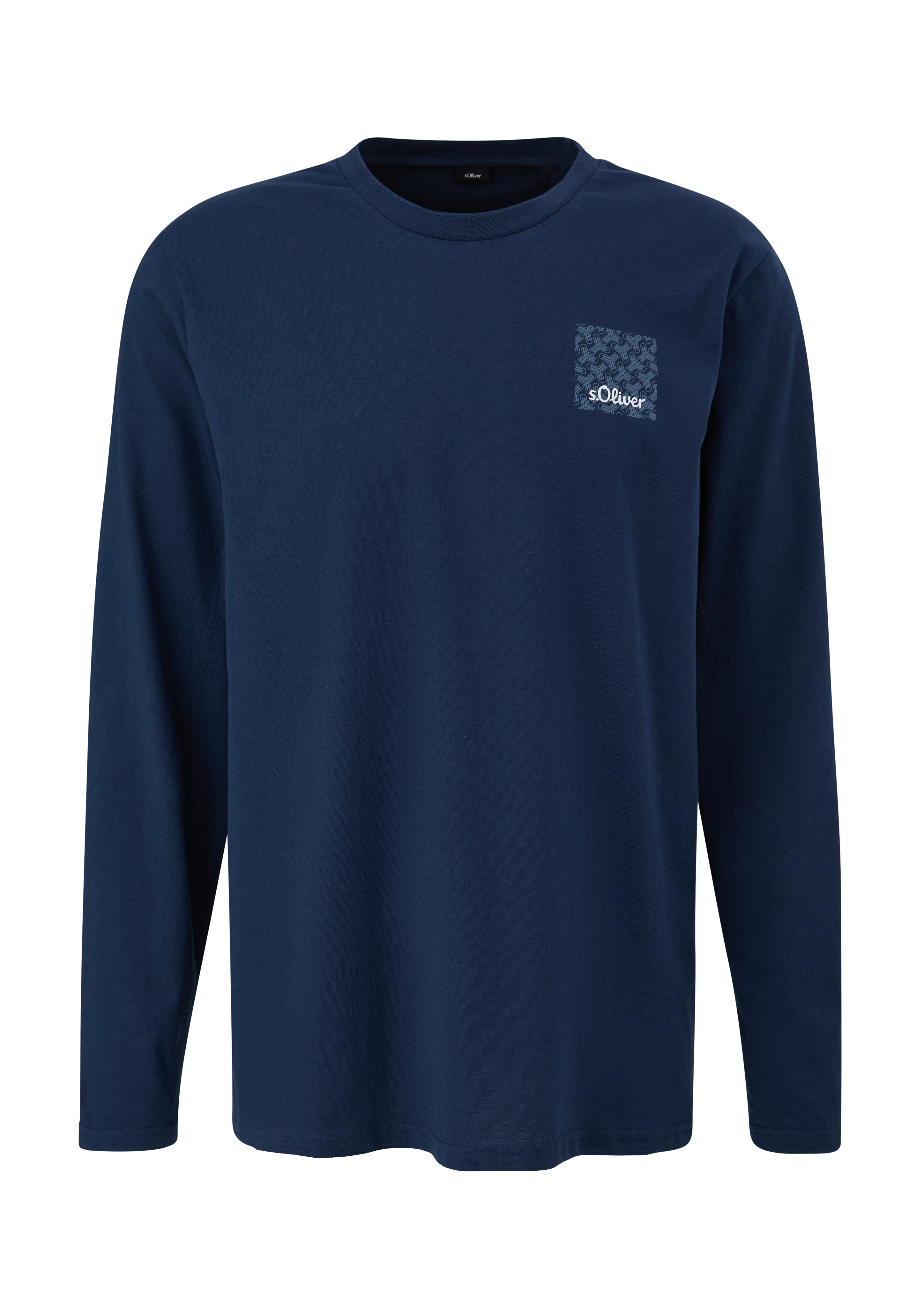 Lang pyjamashirt met logoprint
