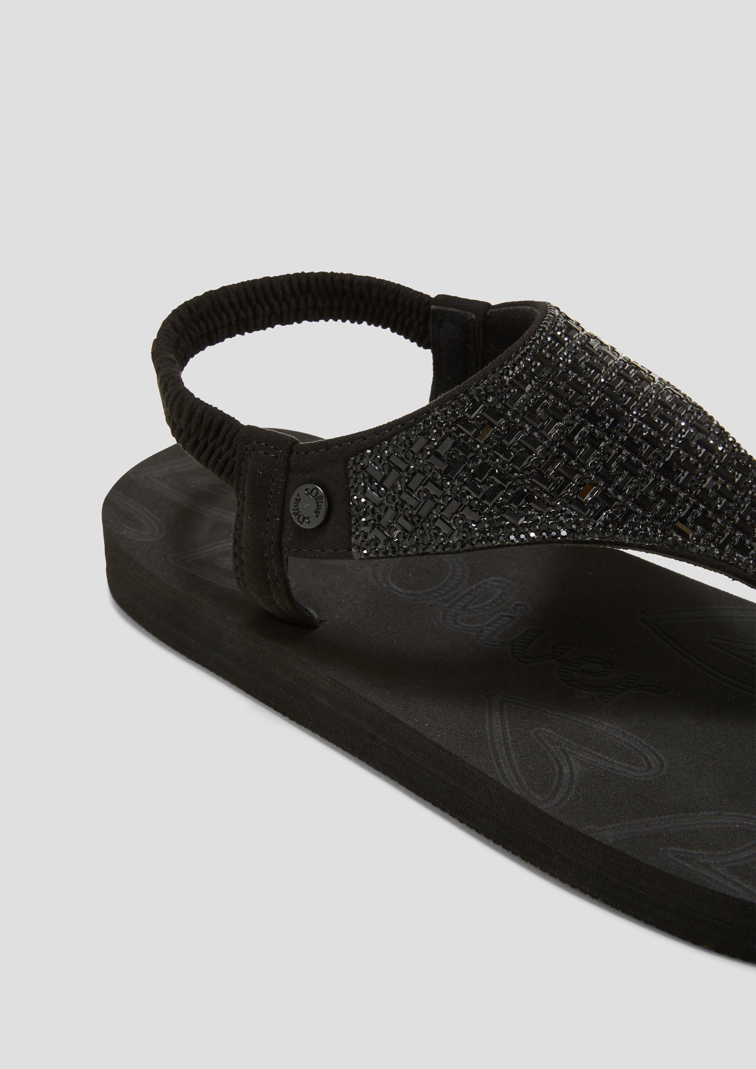 s.Oliver Leichte Sandalen mit Schmuck-Details