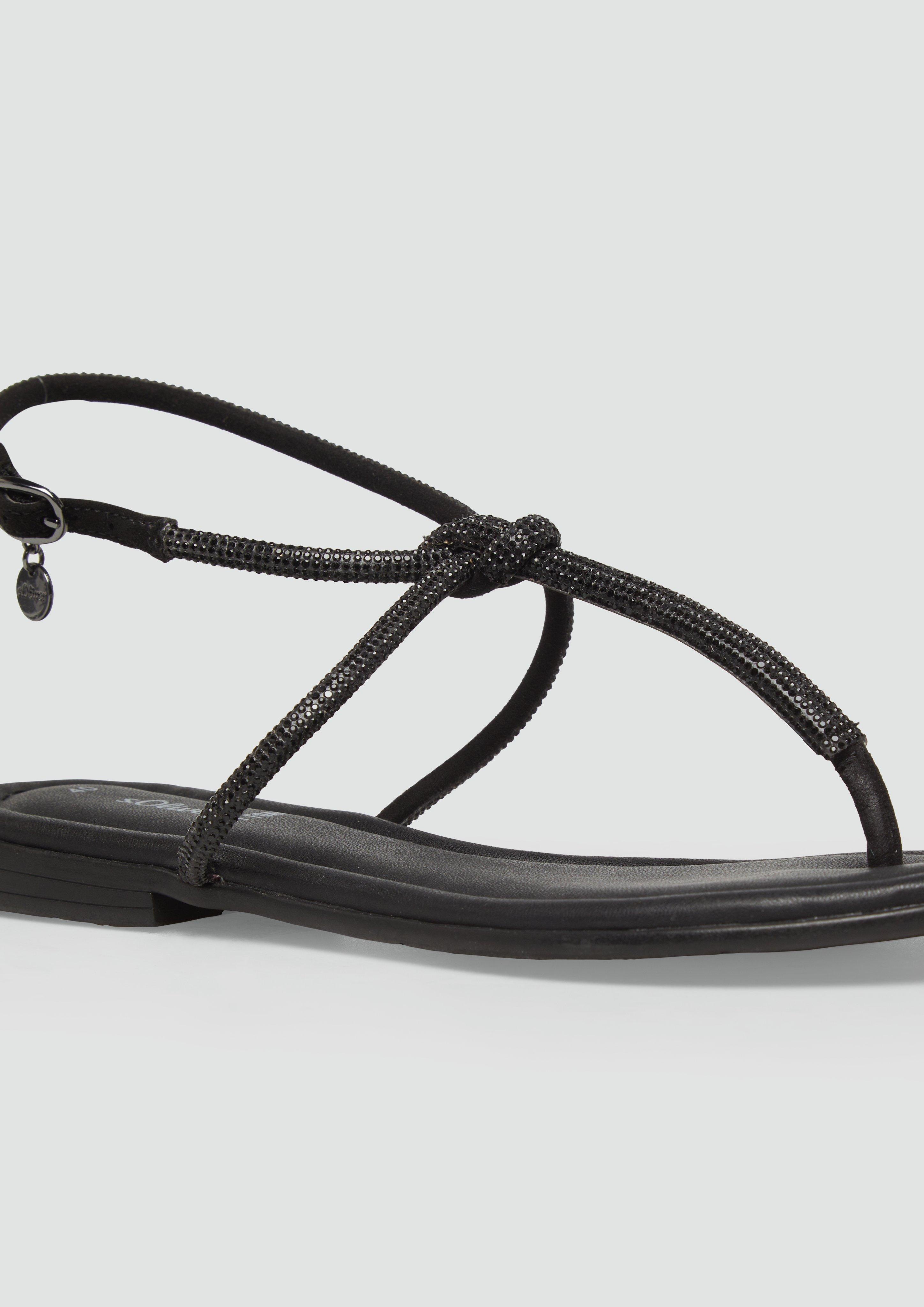 s.Oliver Riemchen-Sandalen mit Logo-Detail