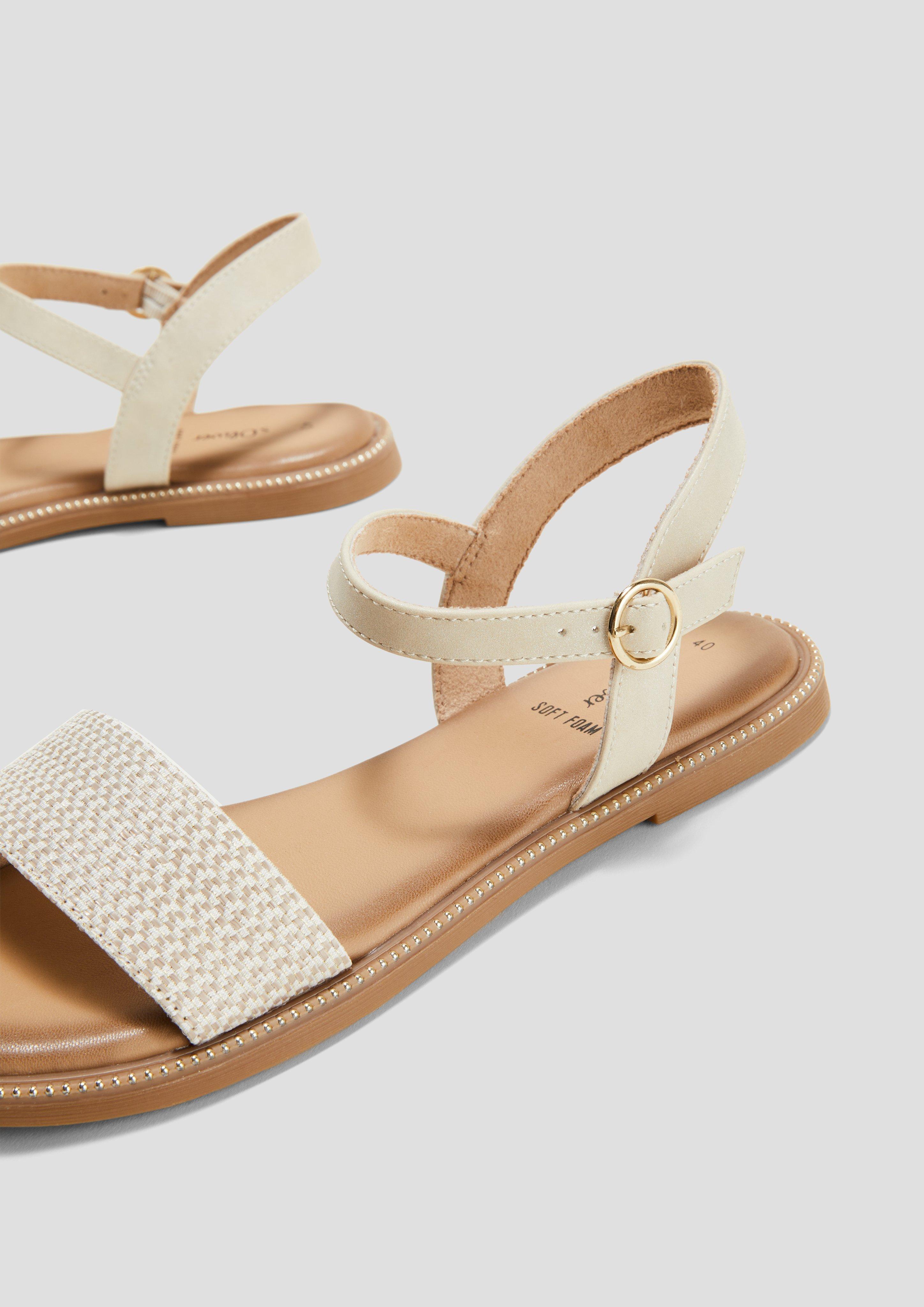 s.Oliver Riemchensandalen mit Glitzer-Details