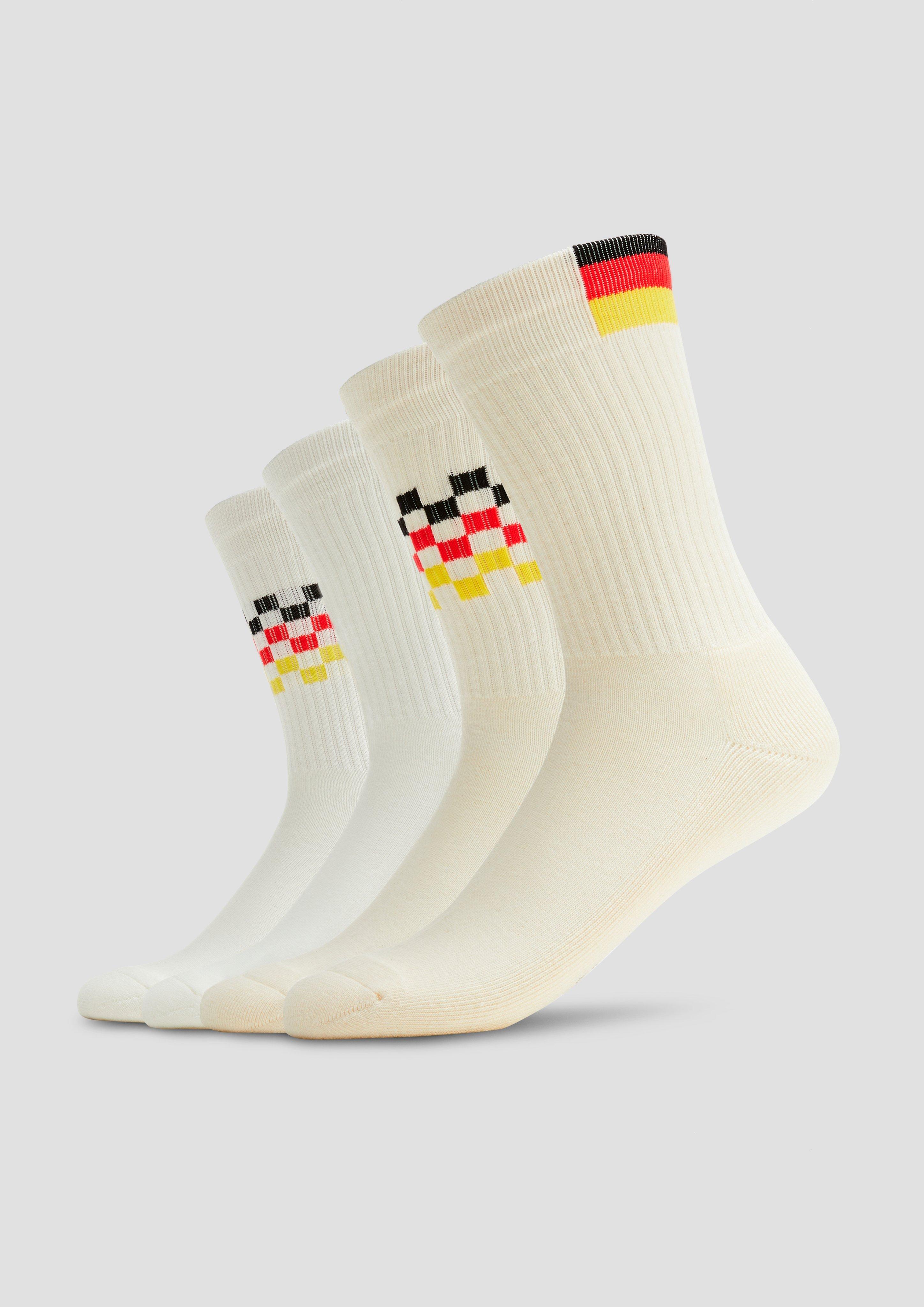 S.Oliver Unisex Socken mit Deutschland-Print im 2er-Pac