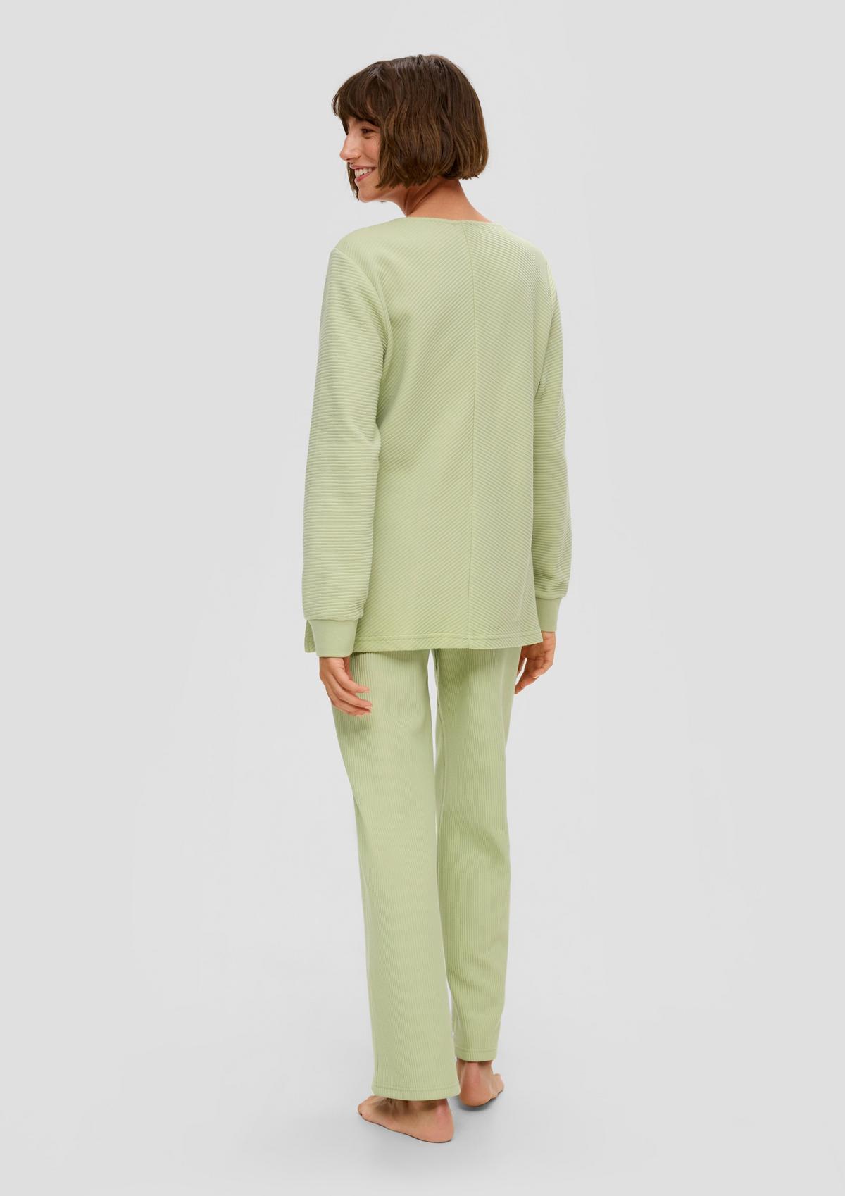 s.Oliver Sweat-shirt de pyjama en pur coton