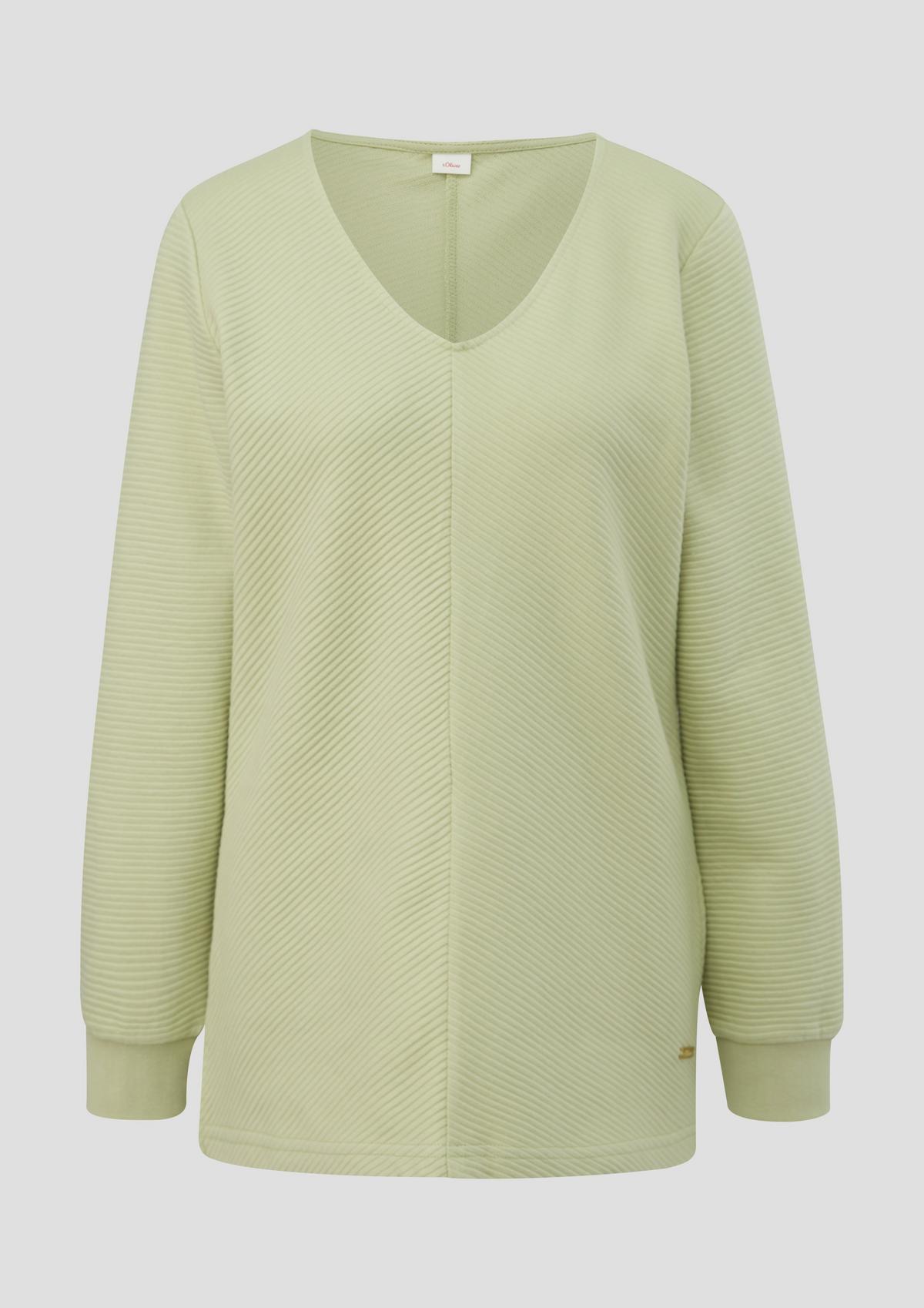 s.Oliver Pyjama-Sweatshirt aus reiner Baumwolle