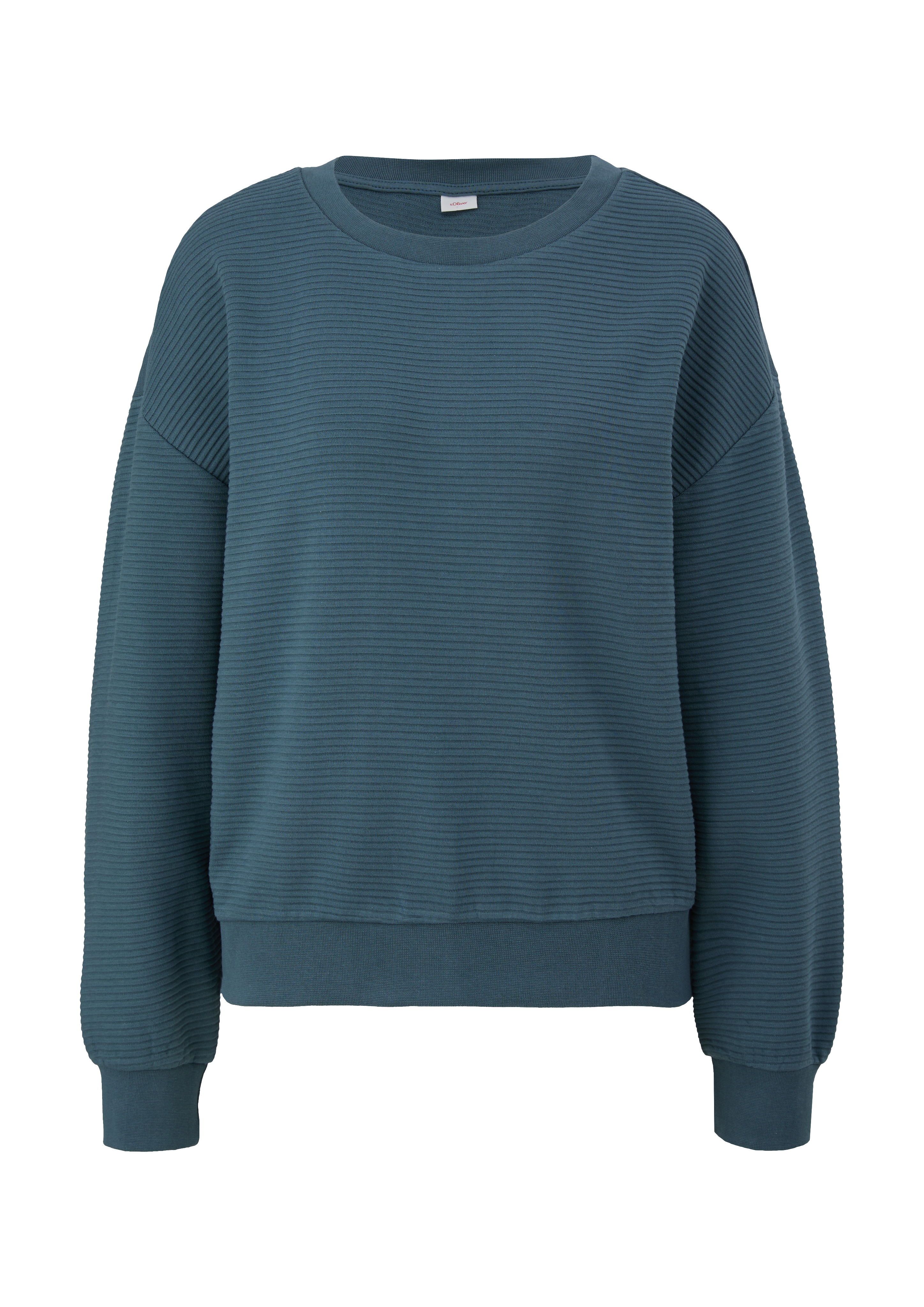 Sweatshirt in Ripp-Optik