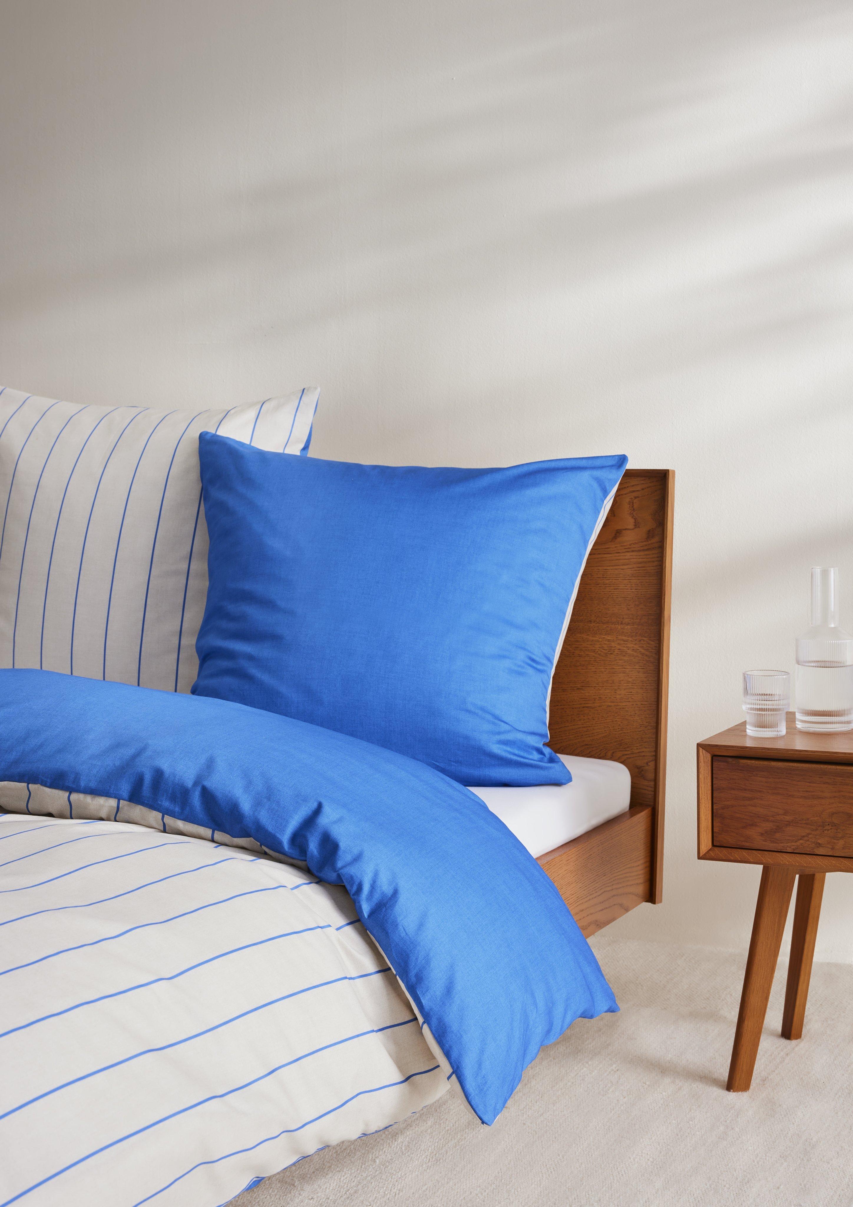 s.Oliver Bettwäsche aus Baumwoll-Satin mit Streifenmuster