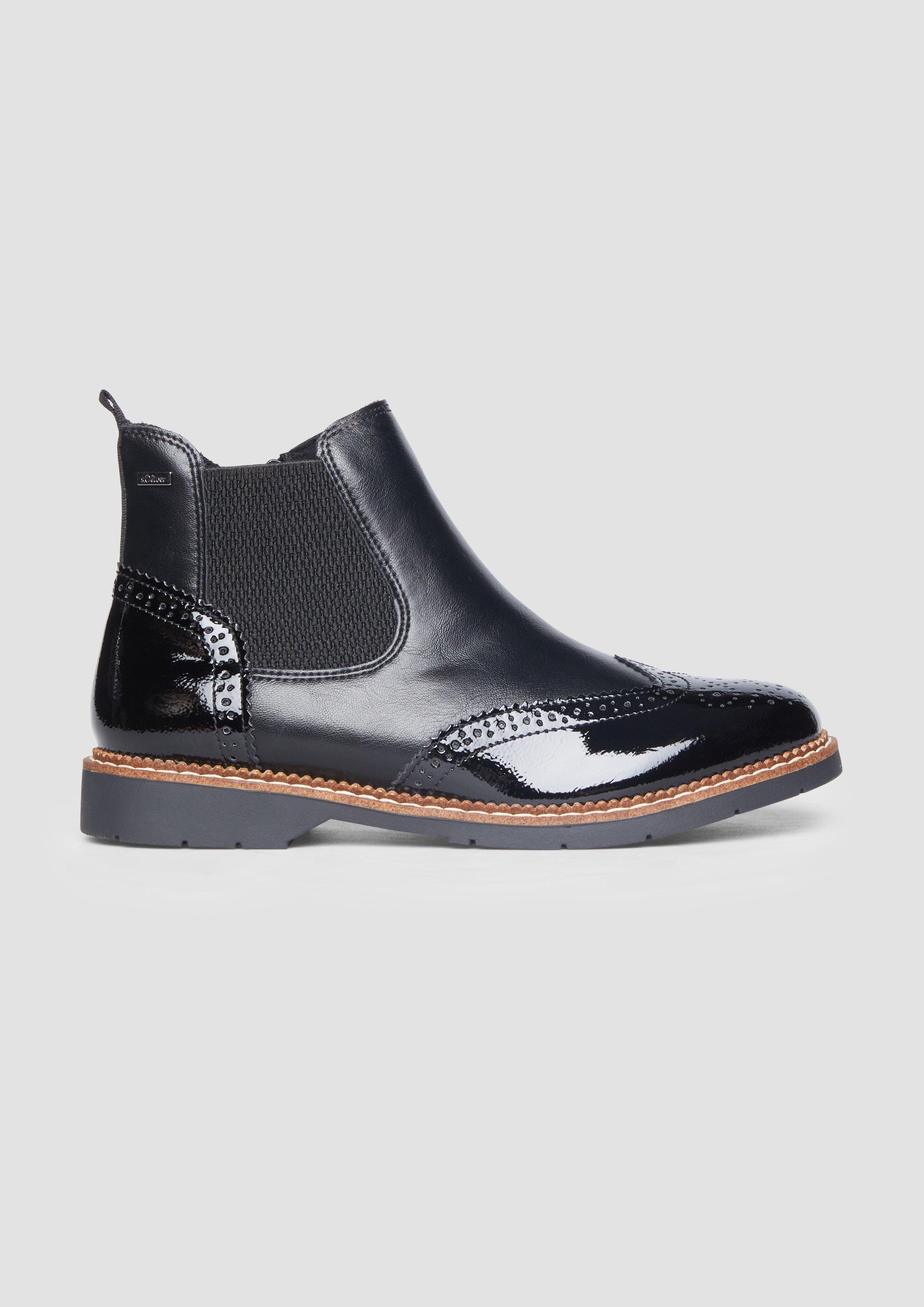 S.Oliver Chelsea-Boots aus Kunstleder