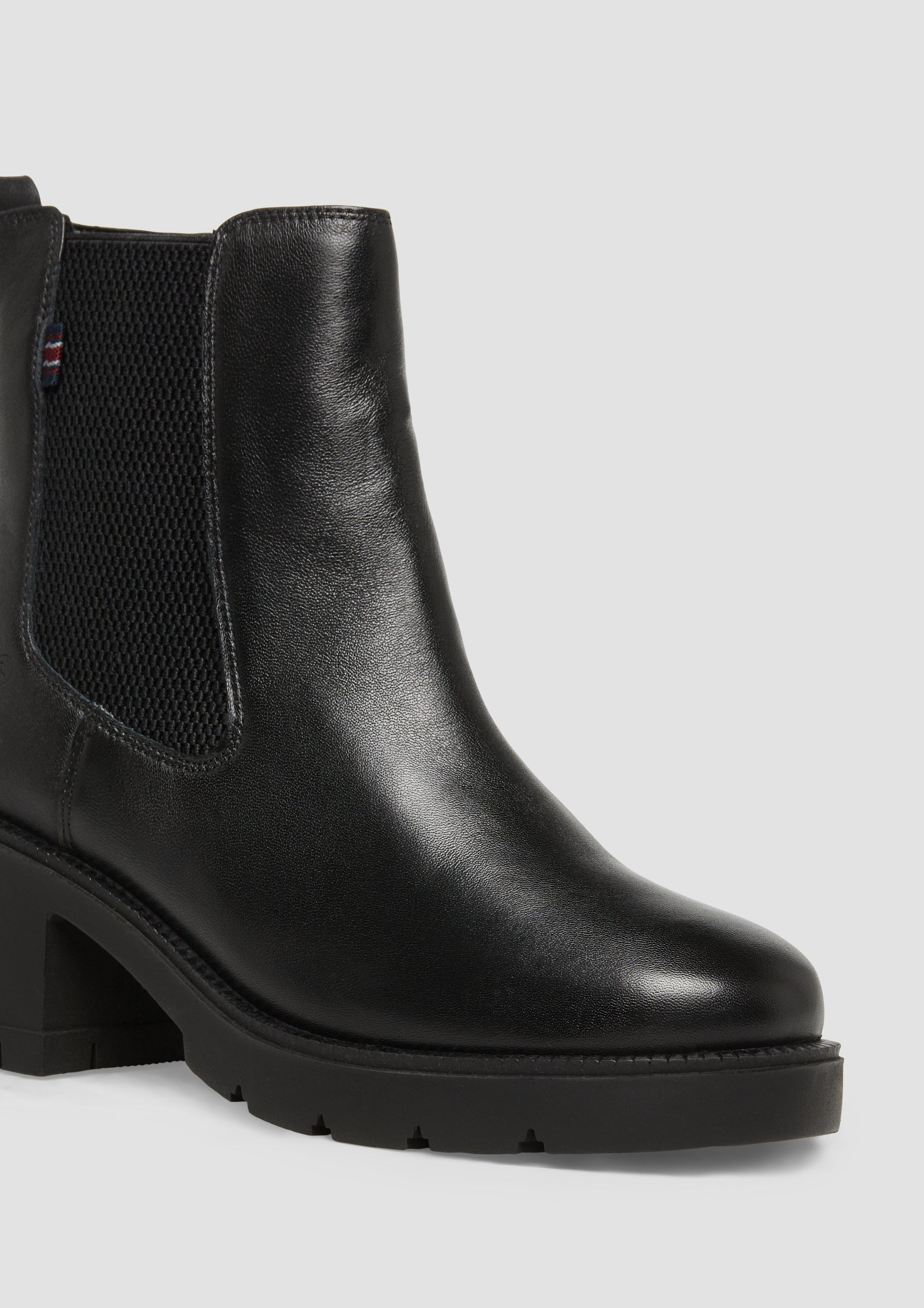 s.Oliver Chelsea-Boots aus Leder