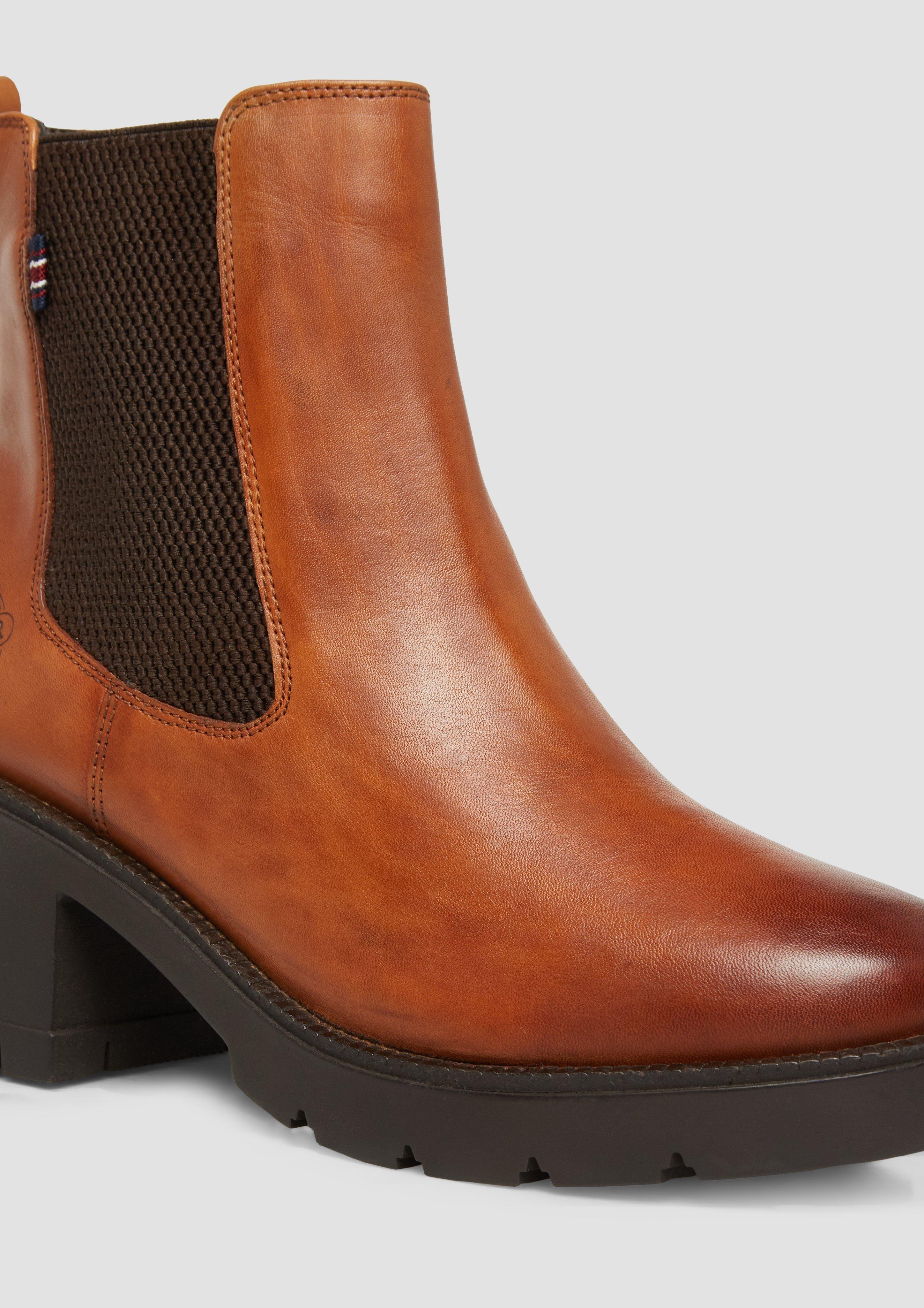 s.Oliver Chelsea-Boots aus Leder