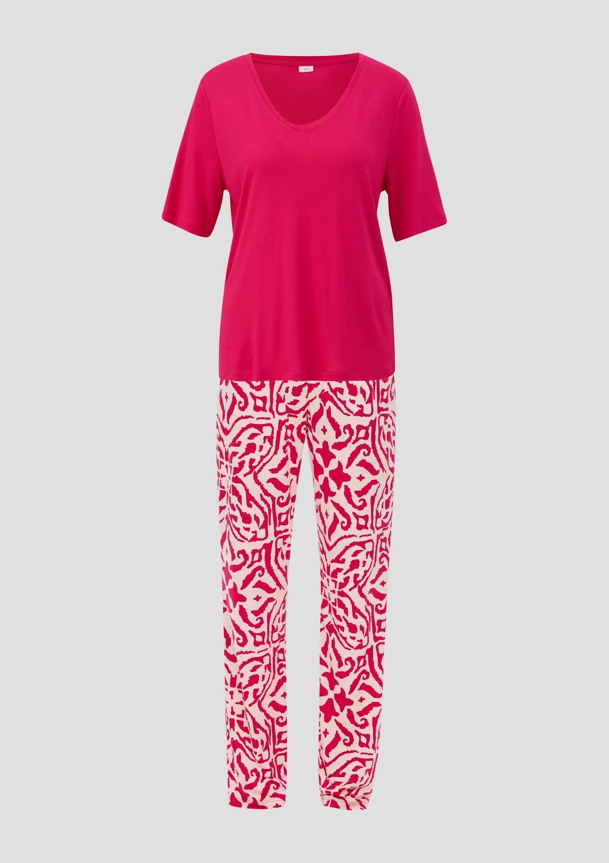 s.Oliver Pyjama-Set mit langer Hose