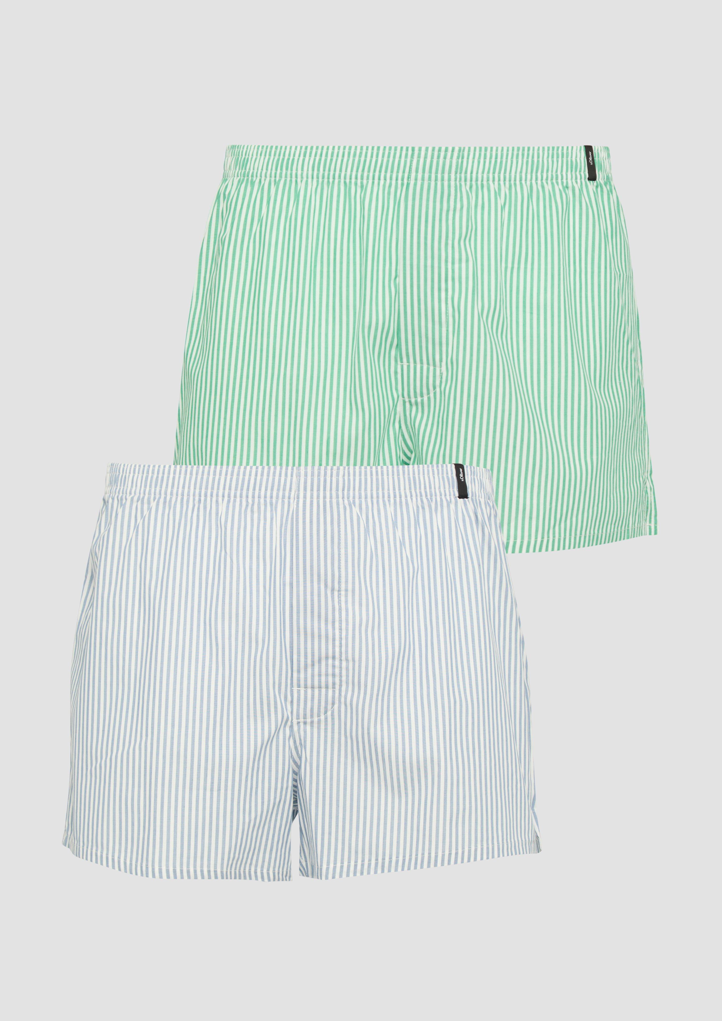 s.Oliver 2er-Pack Boxershort aus reiner Baumwolle