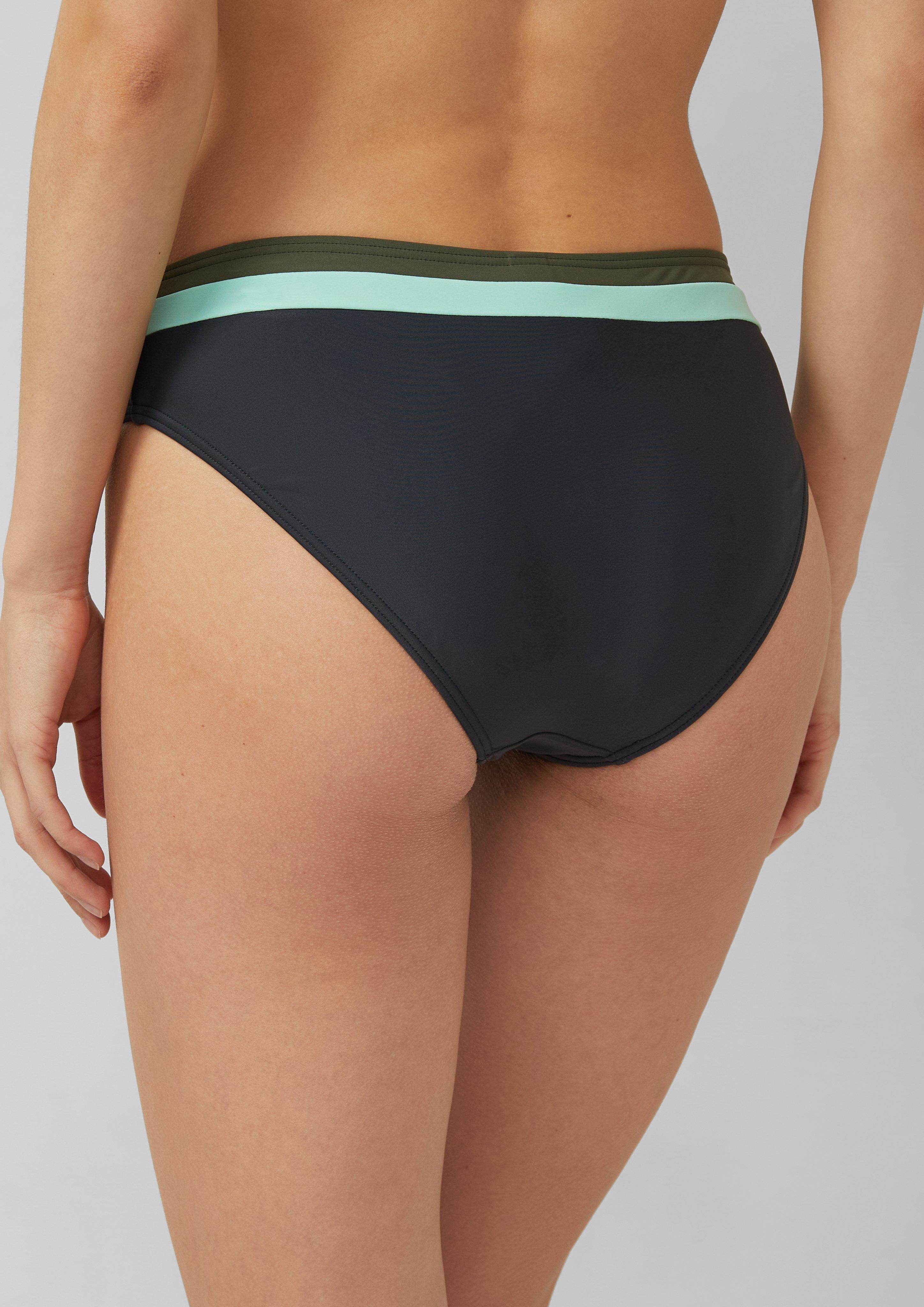 Bikinihose in Colour-Blocking-Optik