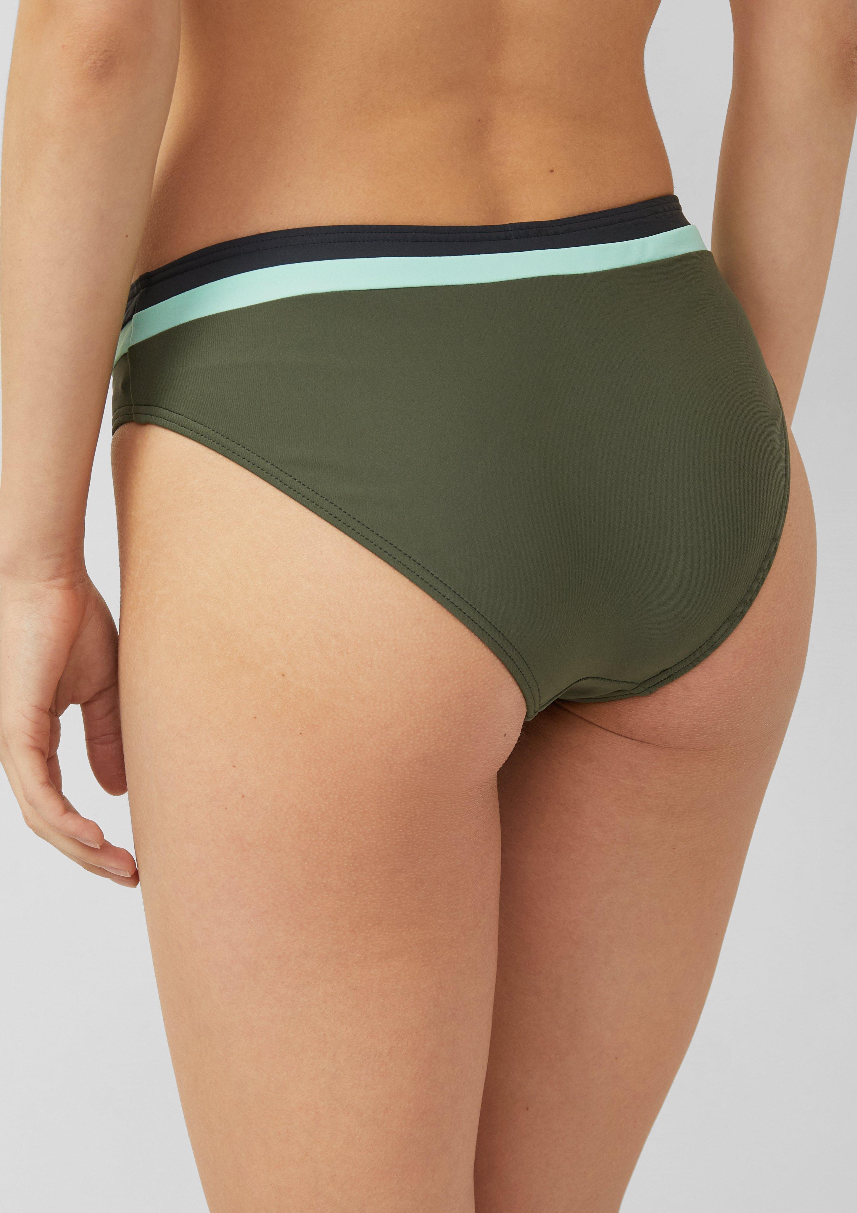Bikinihose in Colour-Blocking-Optik