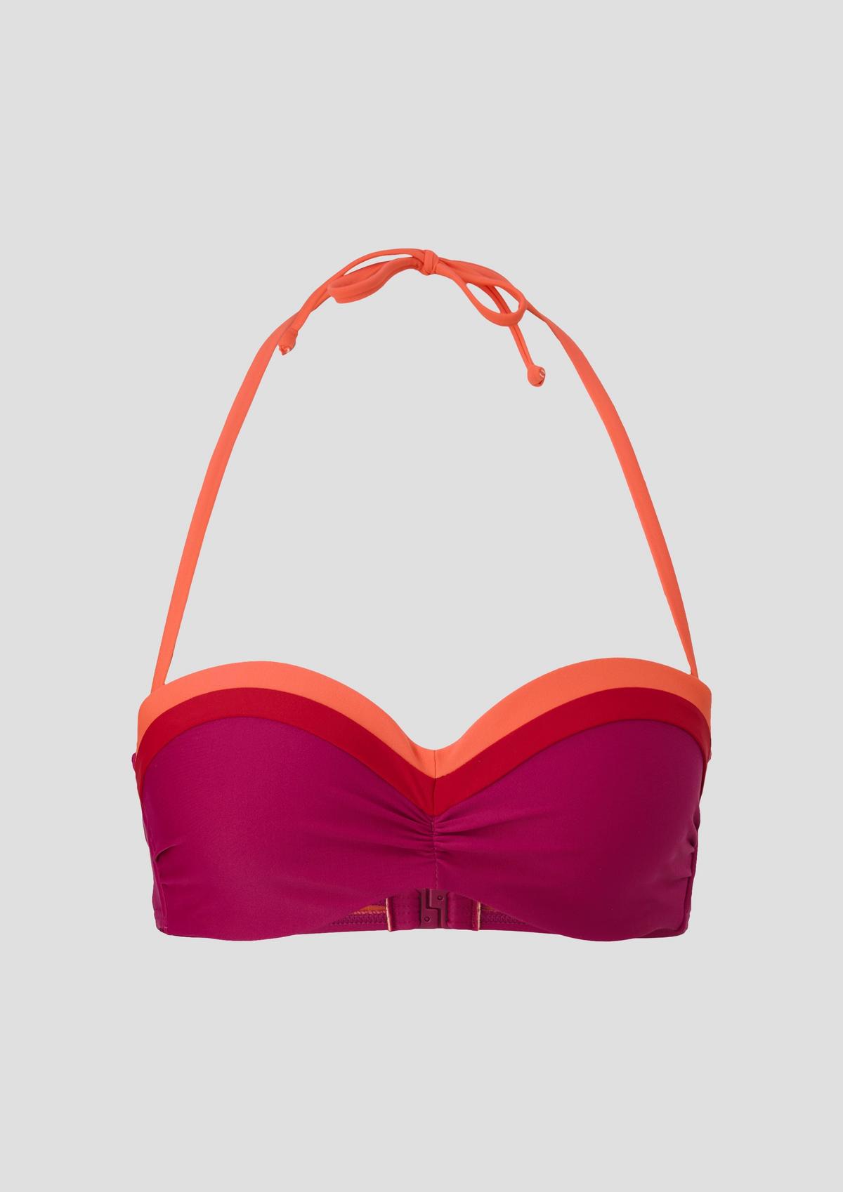 s.Oliver Neckholder-Bikini-Top in Colour-Blocking-Optik