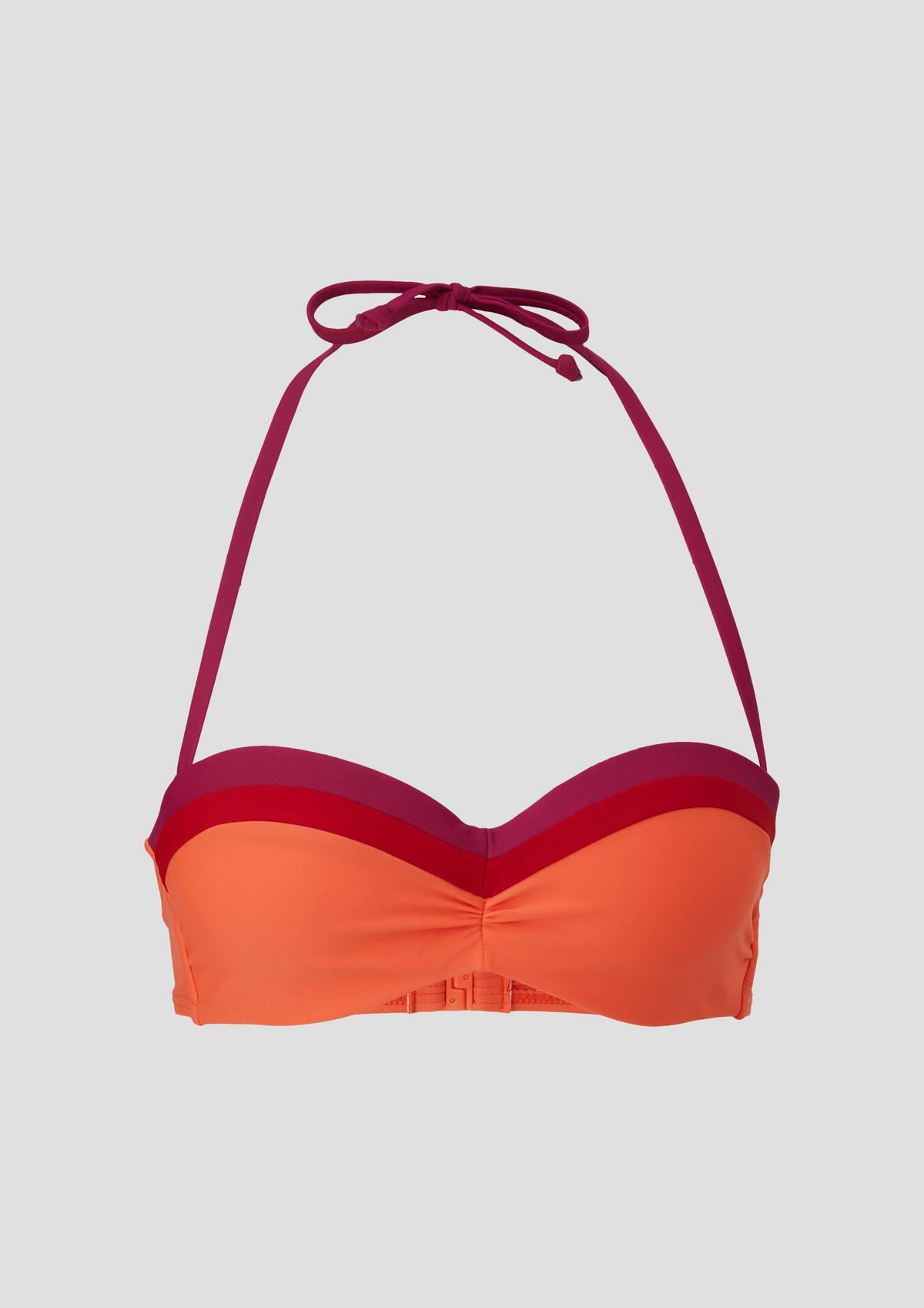 s.Oliver Neckholder-Bikini-Top in Colour-Blocking-Optik