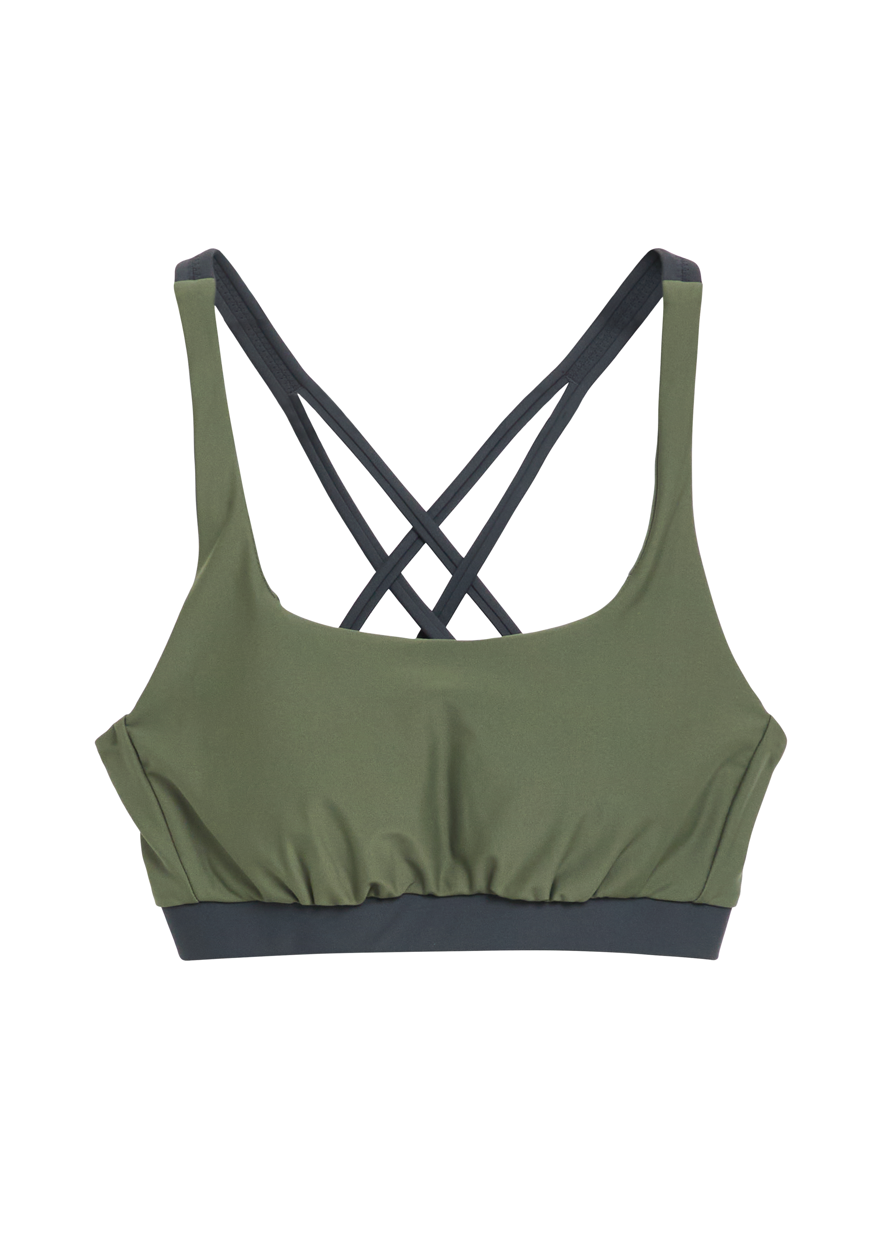 Bandeau-Bikini-Top mit Colour-Blocking