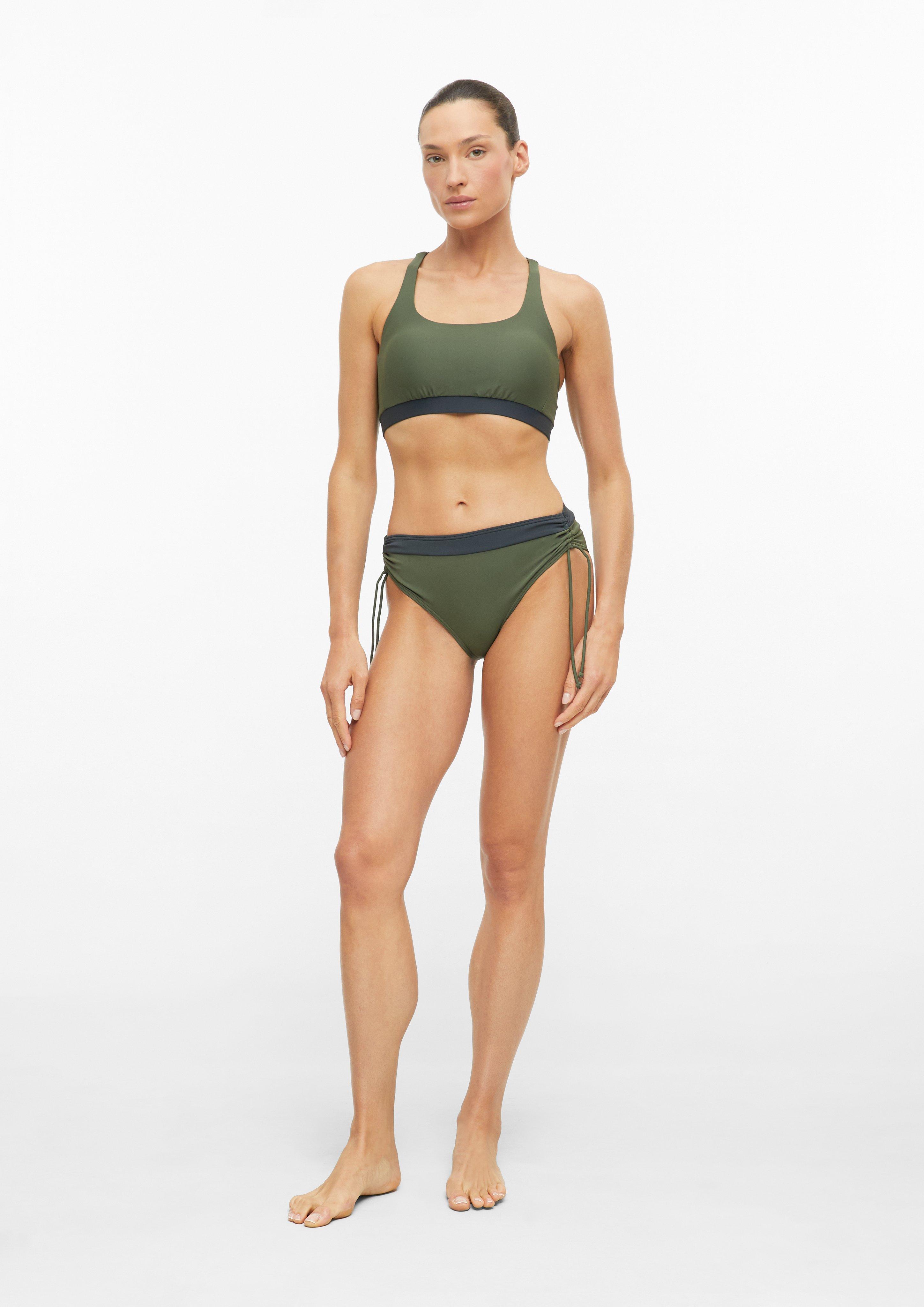 Femmes Haut de bikini bandeau en olive de s.Oliver