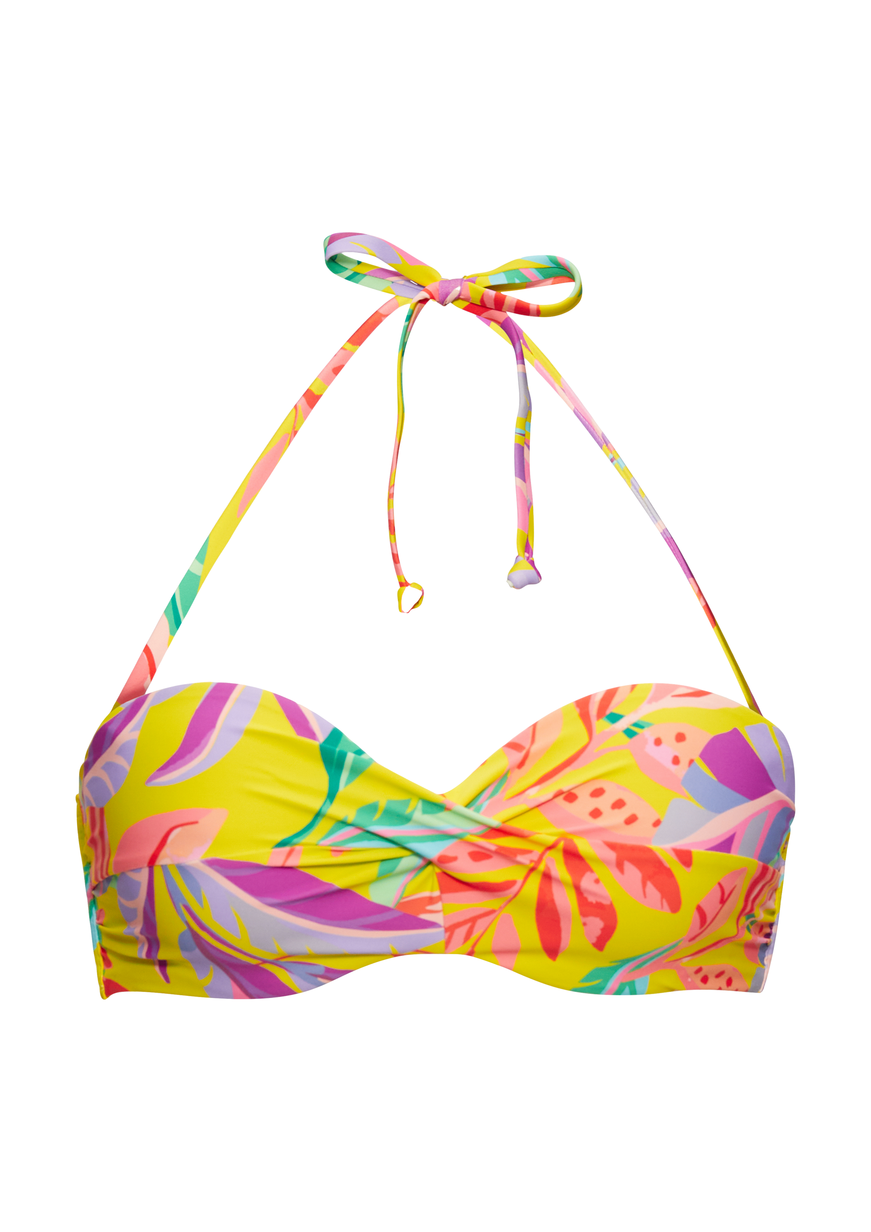 Bügel-Bandeau-Top mit Blumendesign