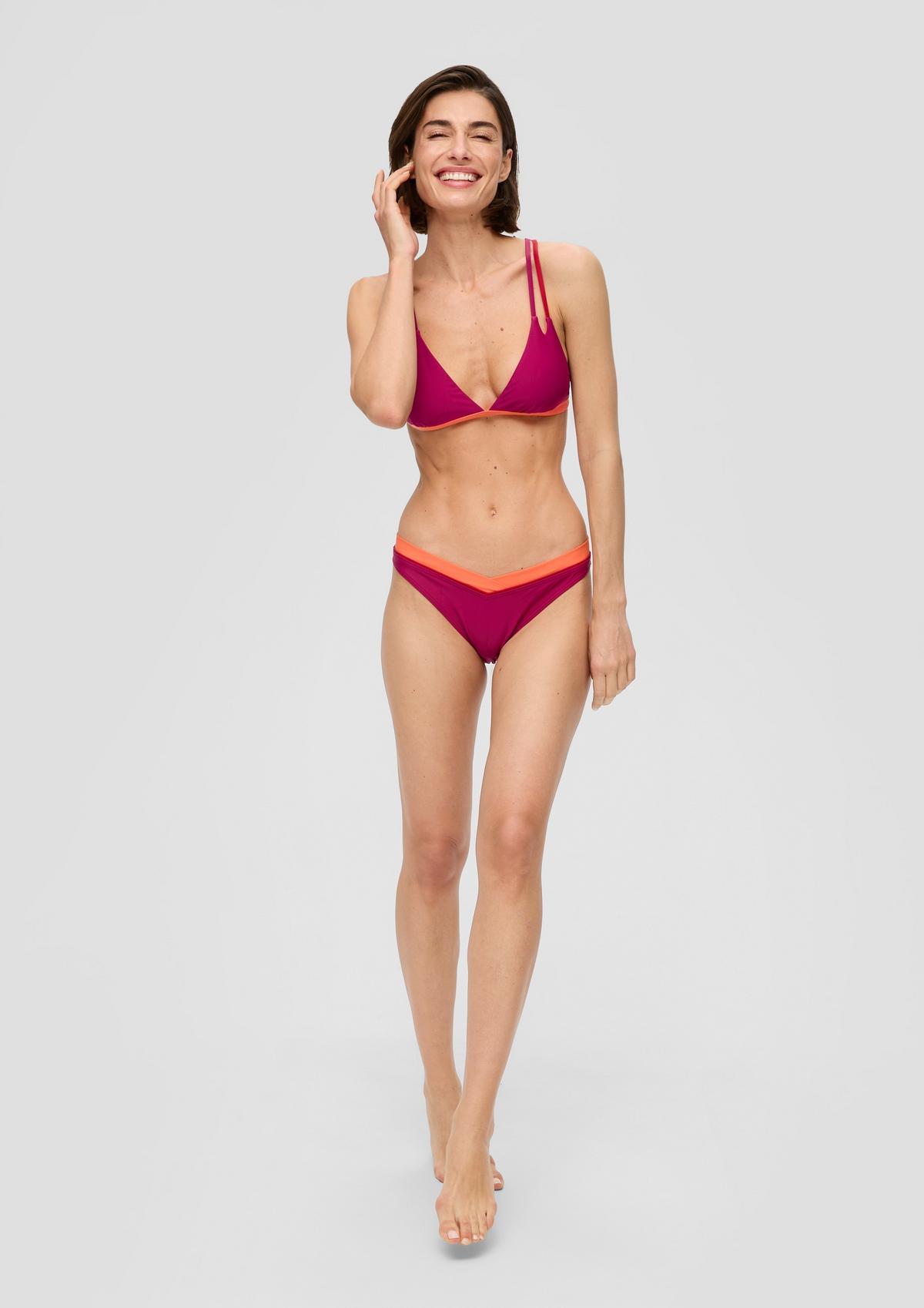 s.Oliver Triangel-Bikini-Top mit Colour-Blocking