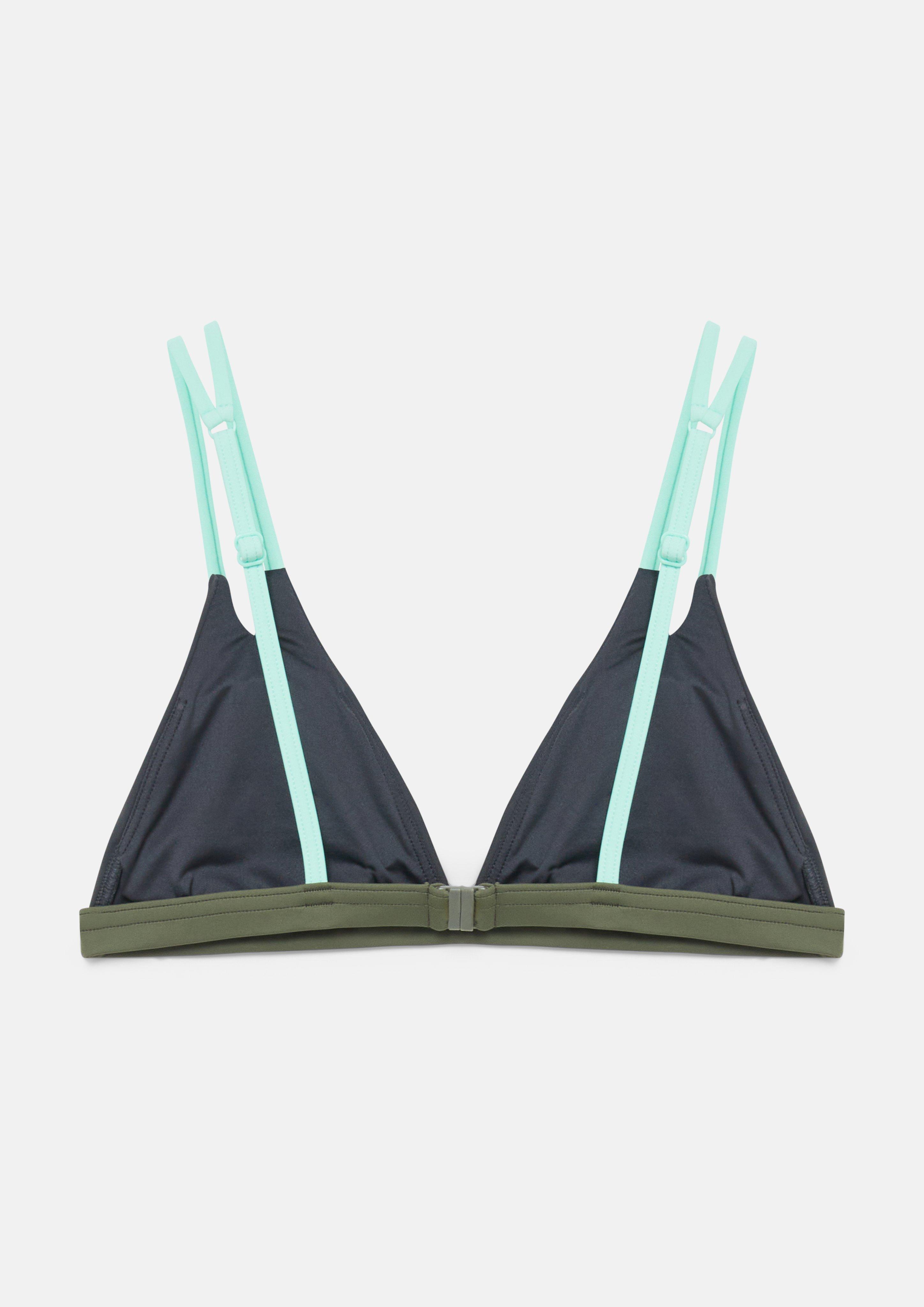 Damen Bikini-Top Triangel in olive von s.Oliver