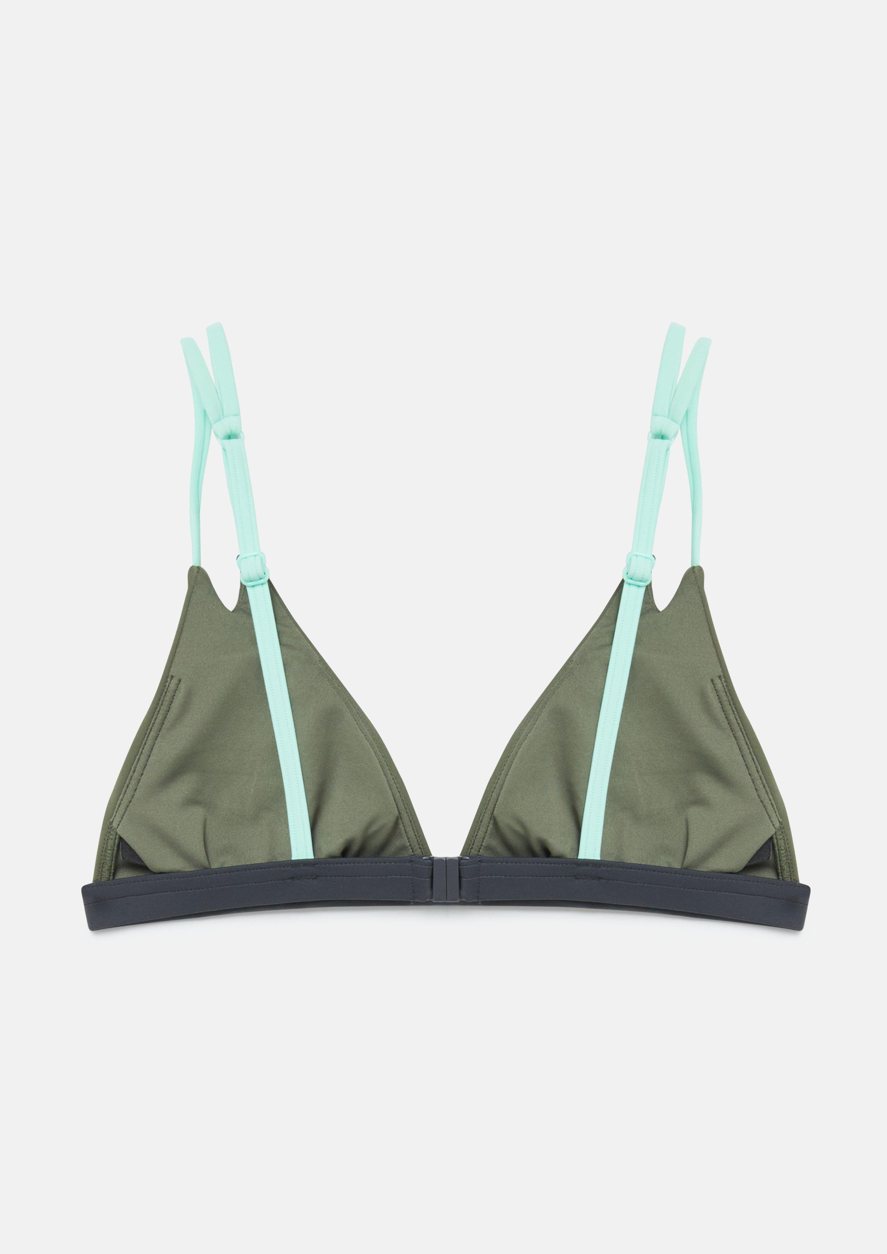 Damen Bikini-Top Triangel in olive von s.Oliver