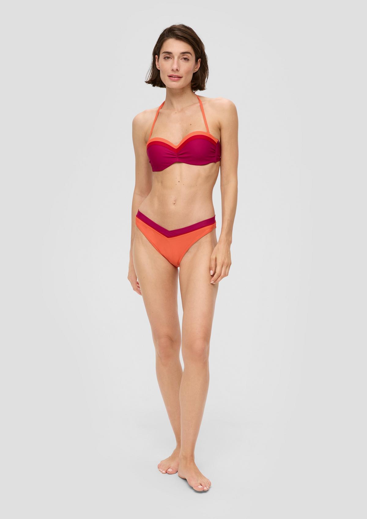 s.Oliver Ozko krojene bikini hlačke z barvnimi bloki