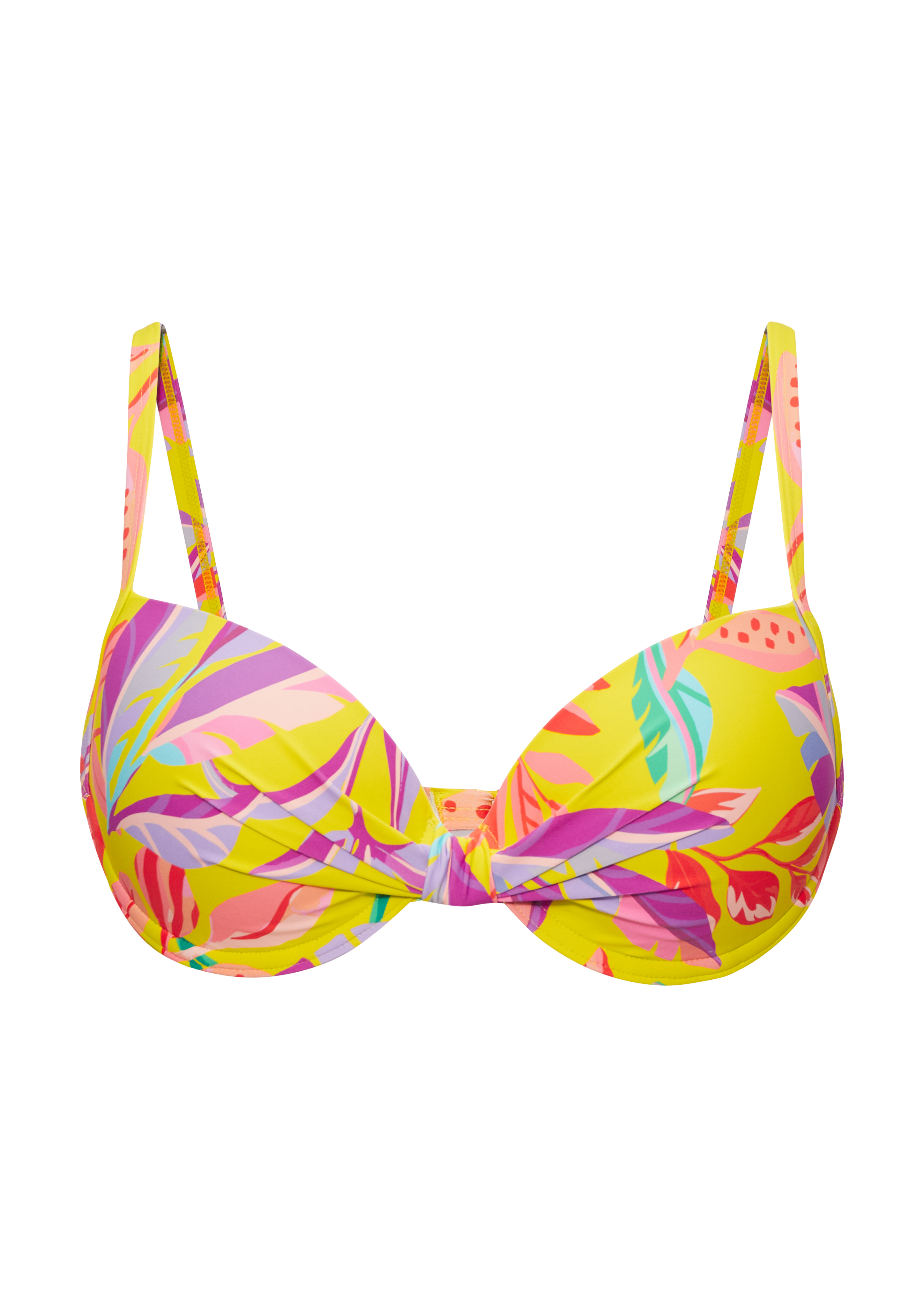 Bügel-Bikinitop mit Blumendesign