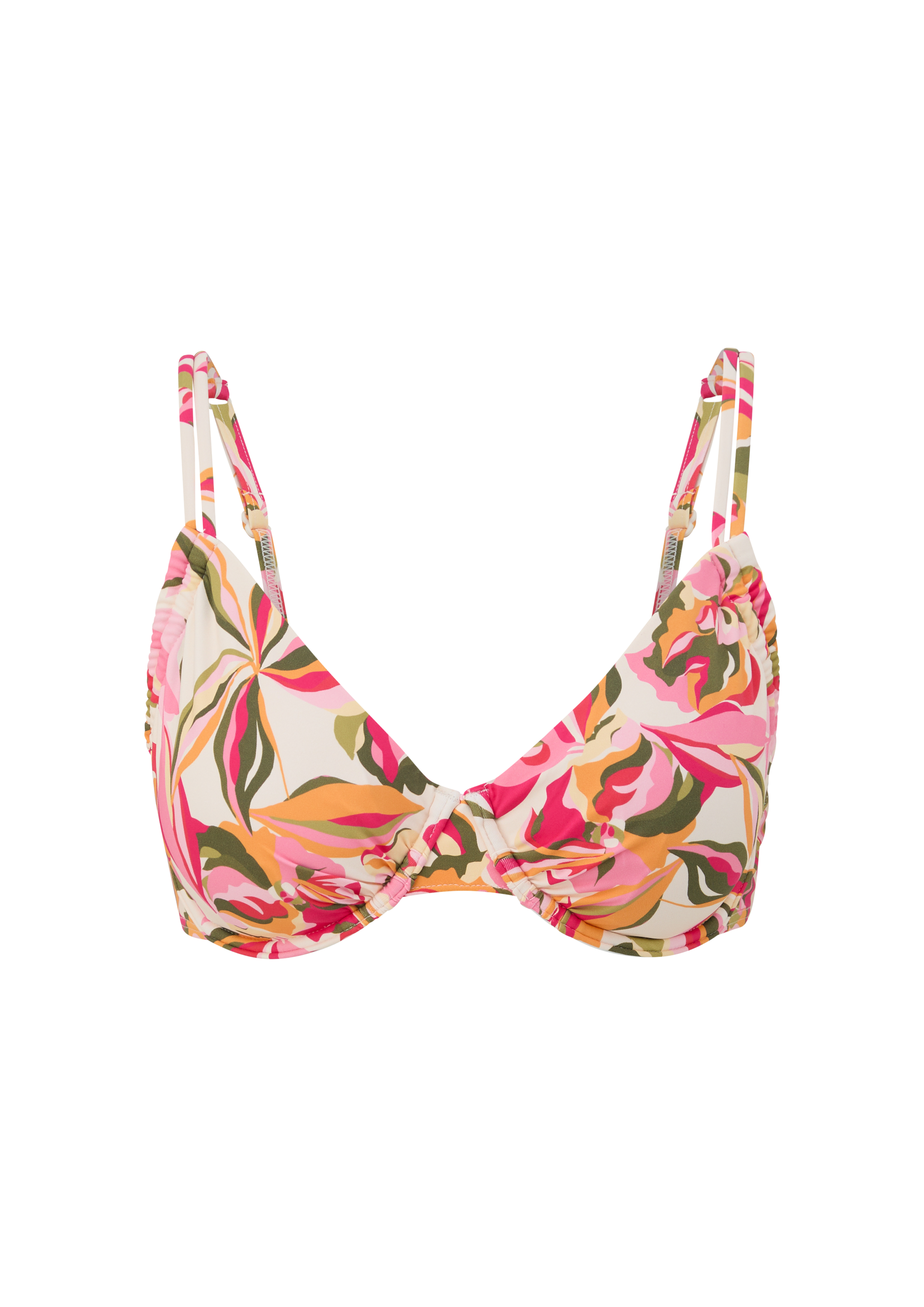 Bügel-Bikini-Top mit floralem Print