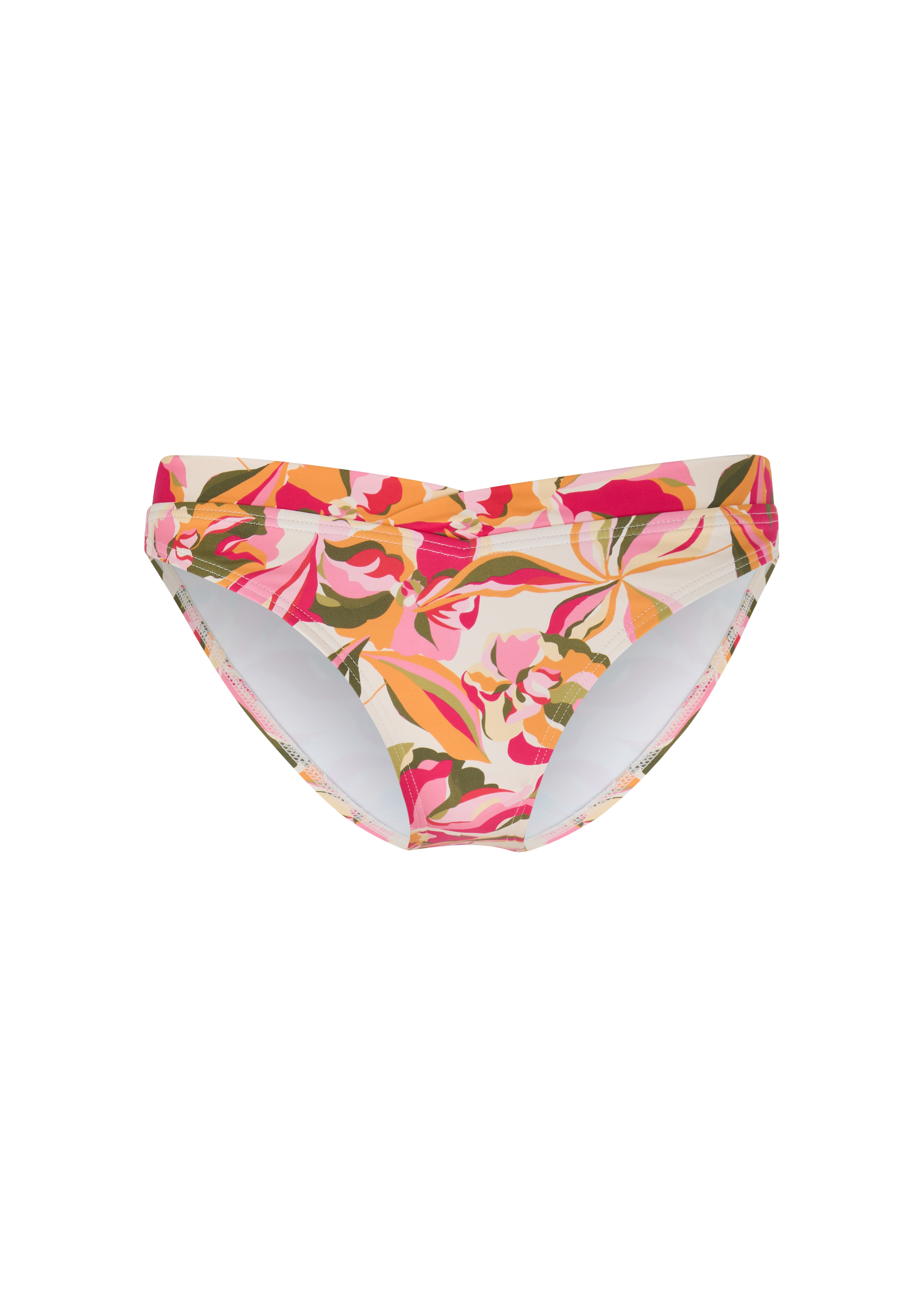 Bikinihose mit Bund in V-Form