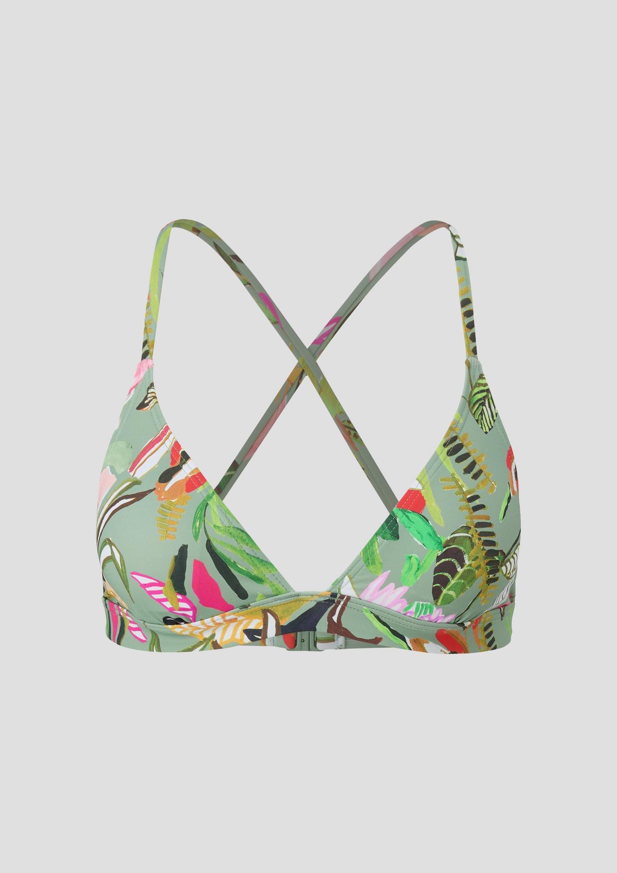 s.Oliver Triangel bikini top s cvetličnim vzorcem